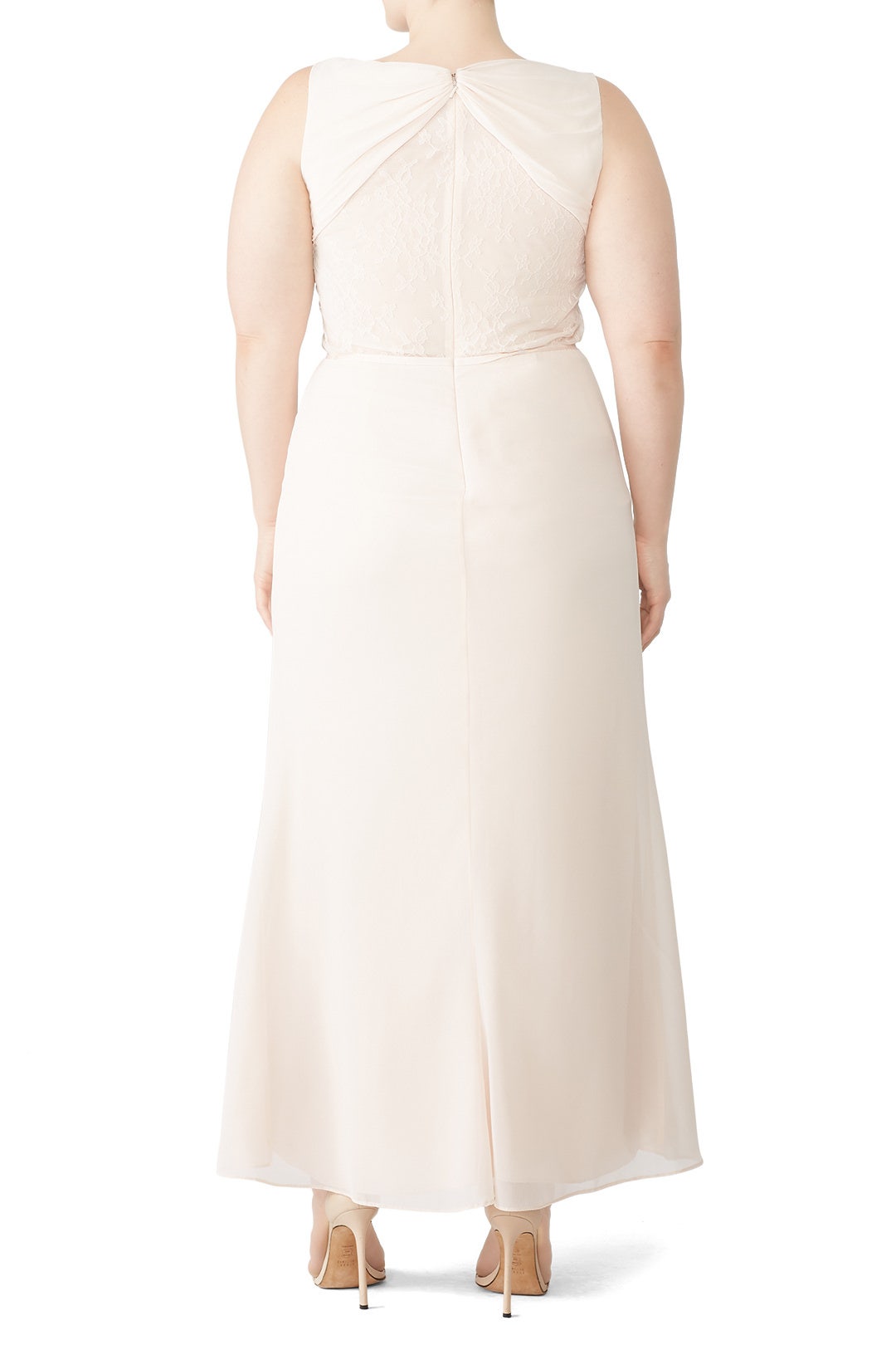Blush Amelia Gown by Monique Lhuillier Bridesmaid 5