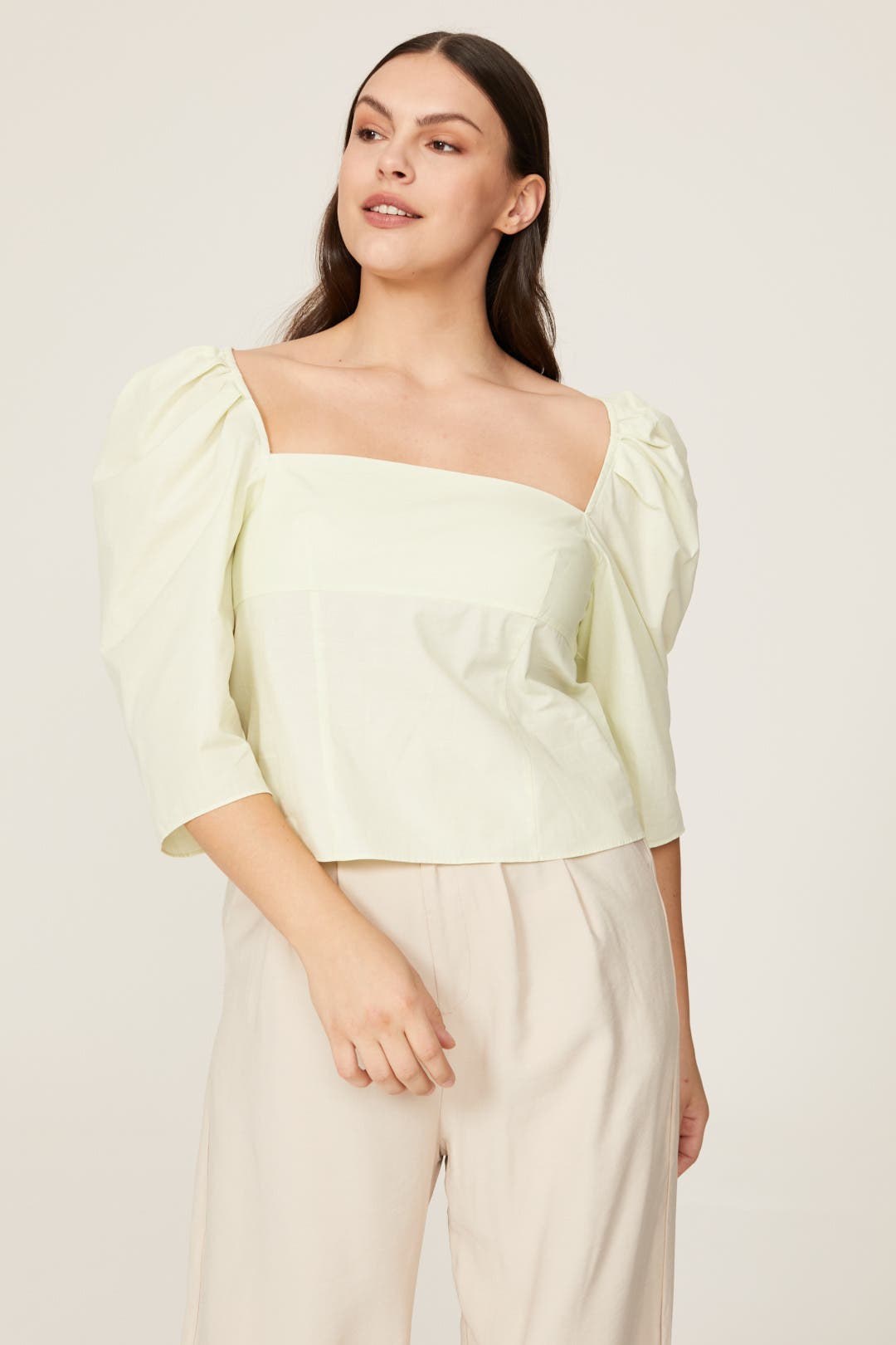 Draped Square Neck Top by VINCE. | Rent the Runway