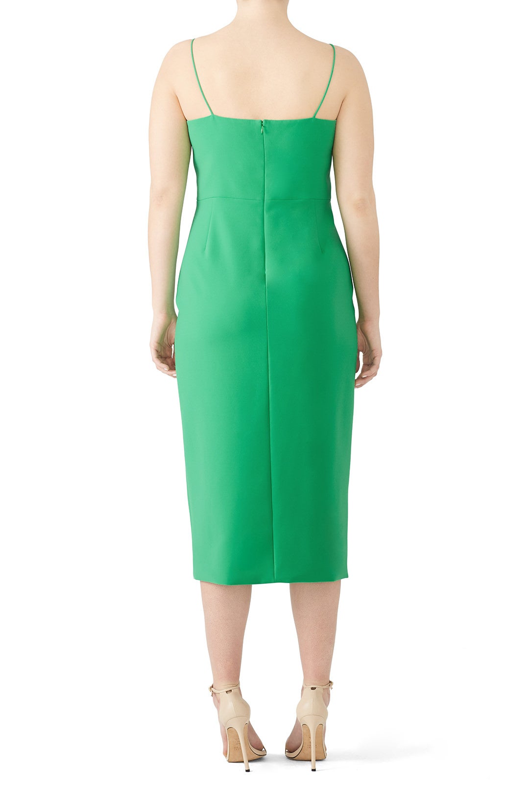 Grass Green Slip Dress by Christian Siriano 5