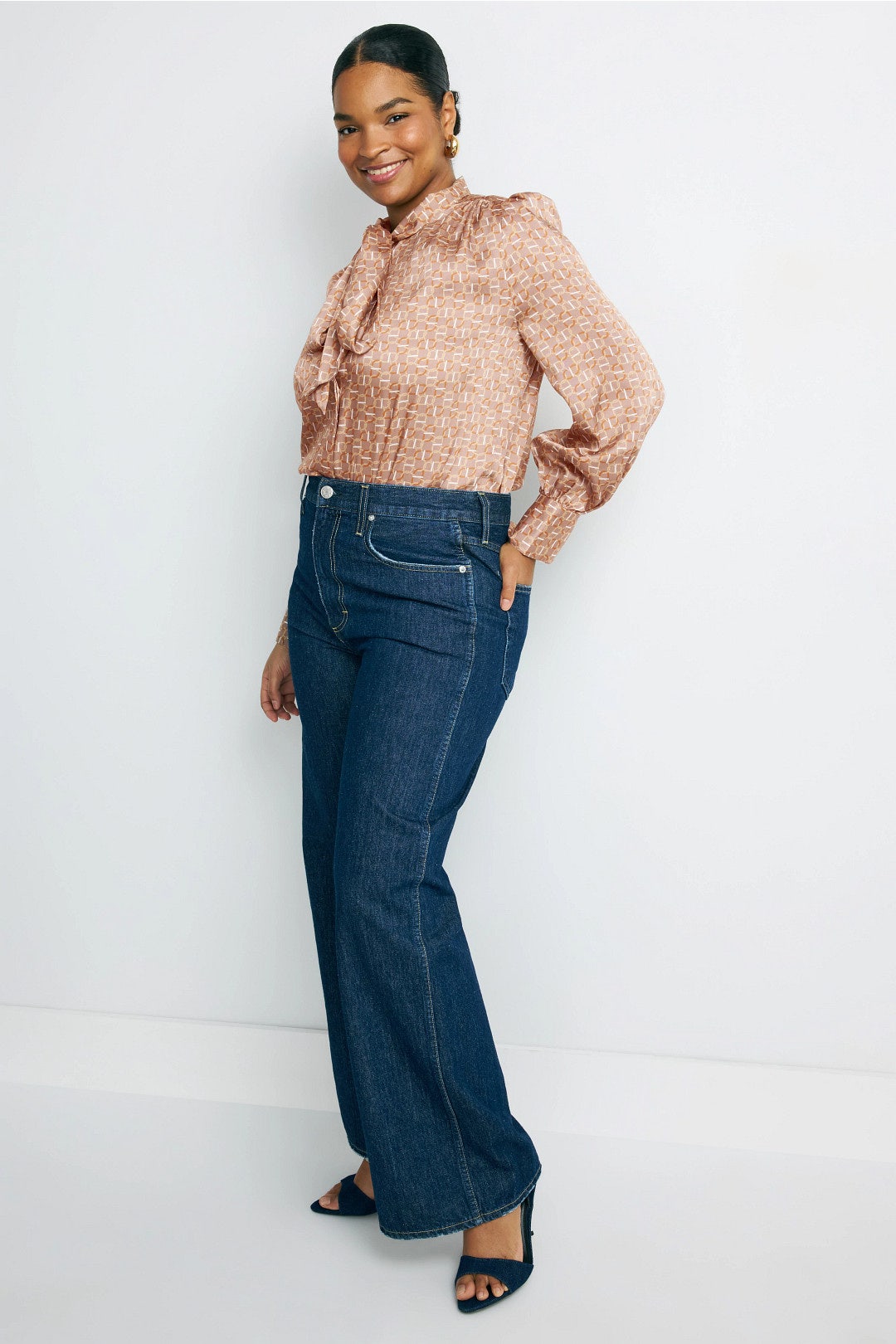 Luxe Long Sleeve Blouse by Lauren Ralph Lauren 6