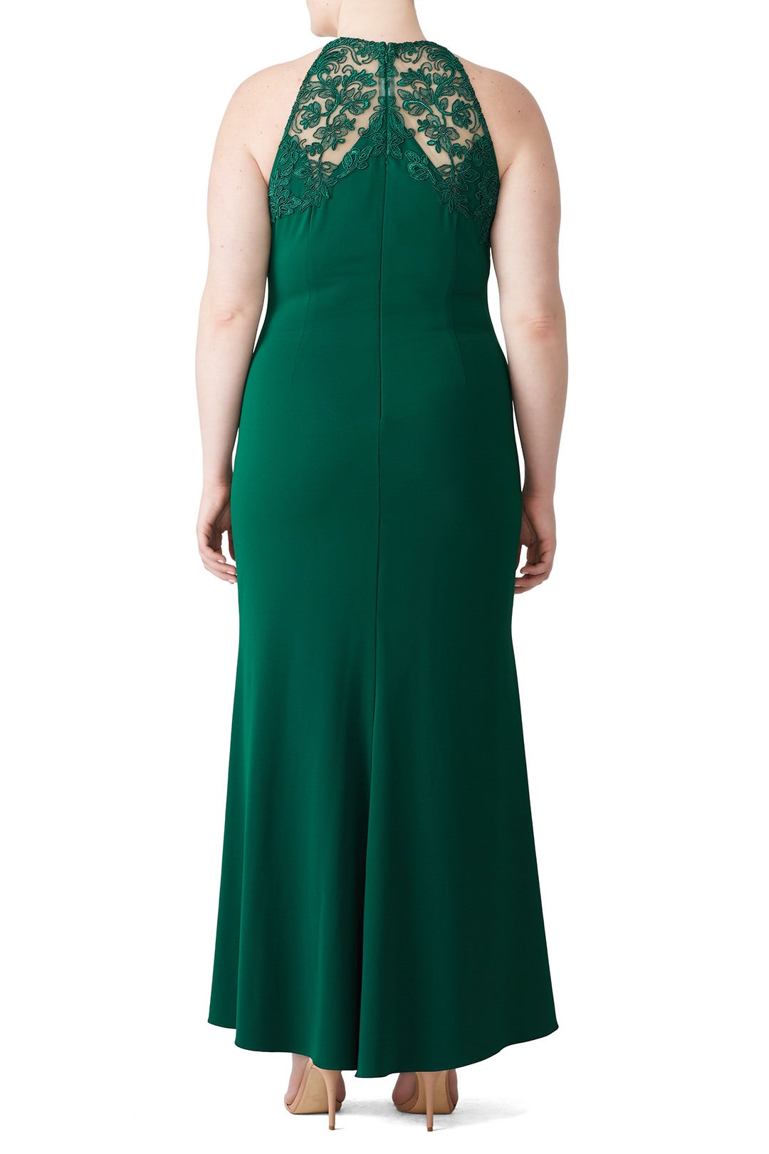 Emerald Lace Tyler Gown by Badgley Mischka 5