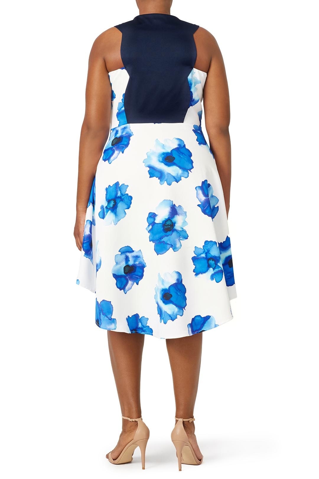 Blue Poppy James Dress by TROUBADOUR 5