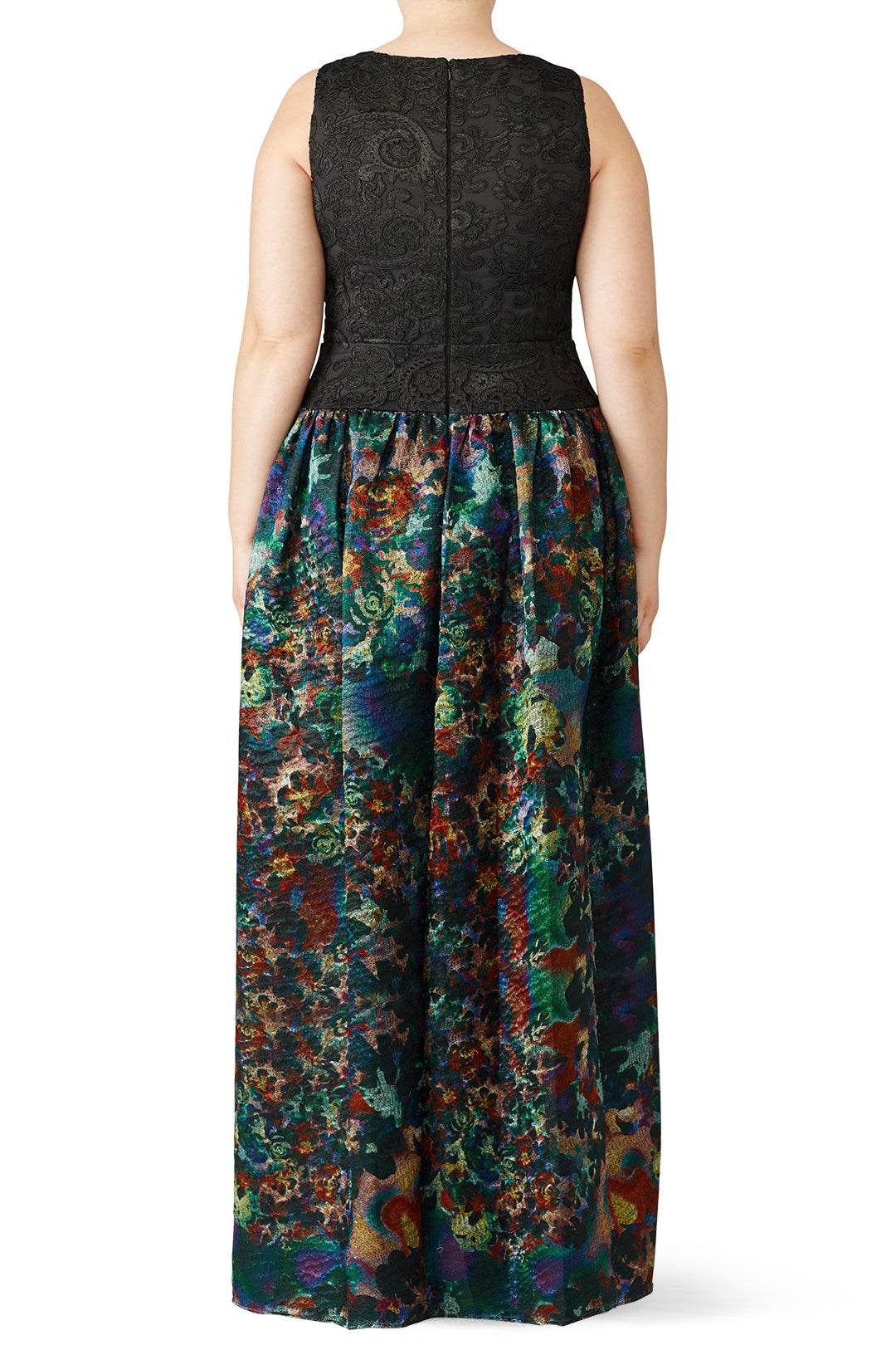 Teal Metallic Gown by ML Monique Lhuillier 5