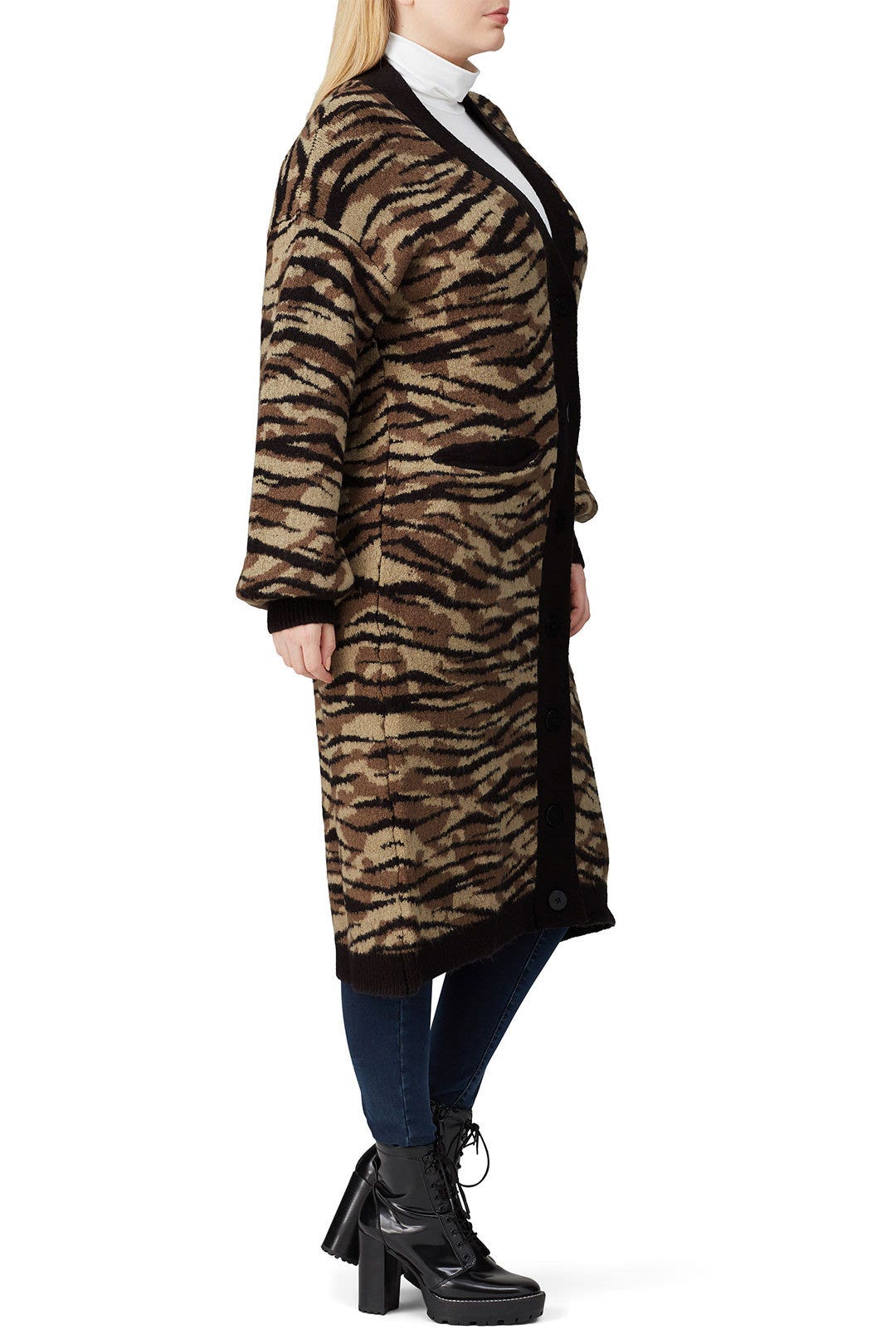 Zebra Camo Tristen Cardigan by AFRM 6