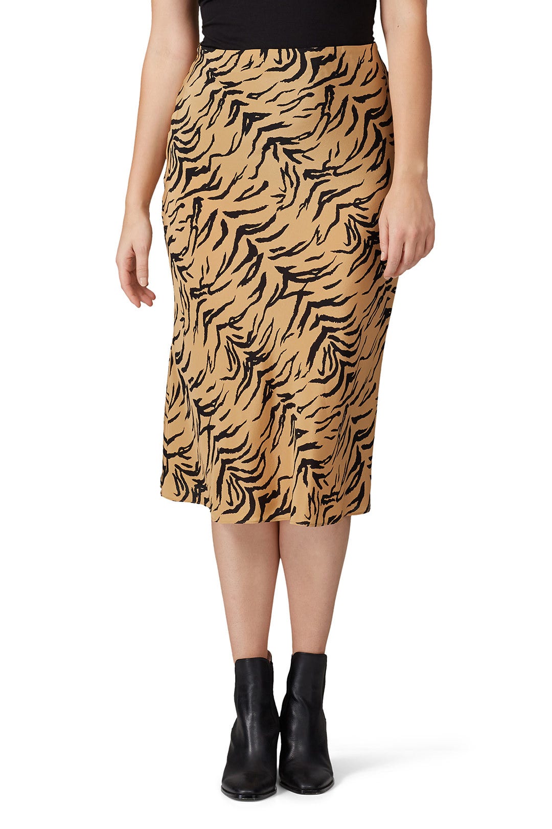 Tiger Print Pull On Midi Skirt by Madewell 6