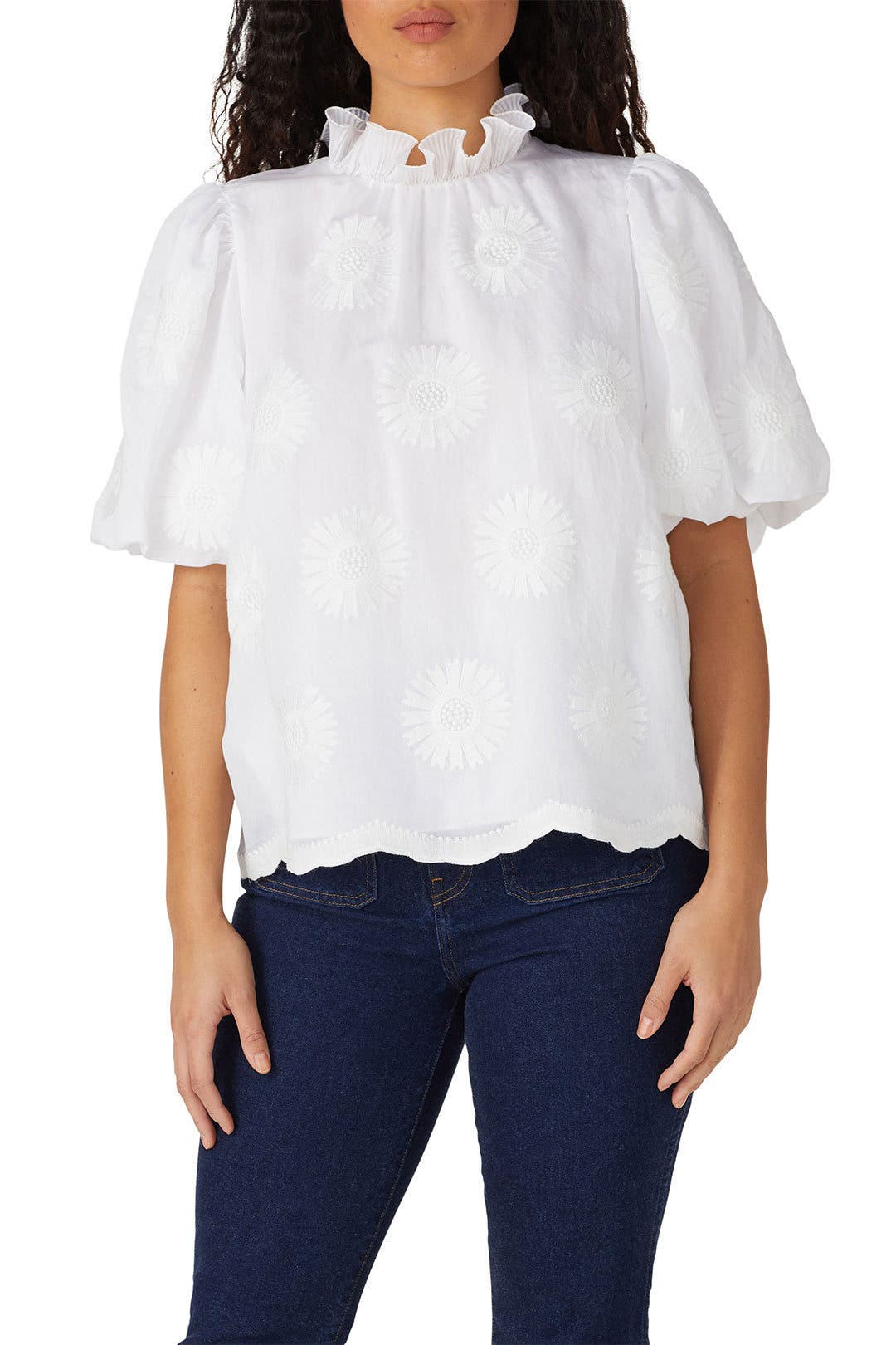 トップス sheller BLOOM organdy tops sheller Organza Top