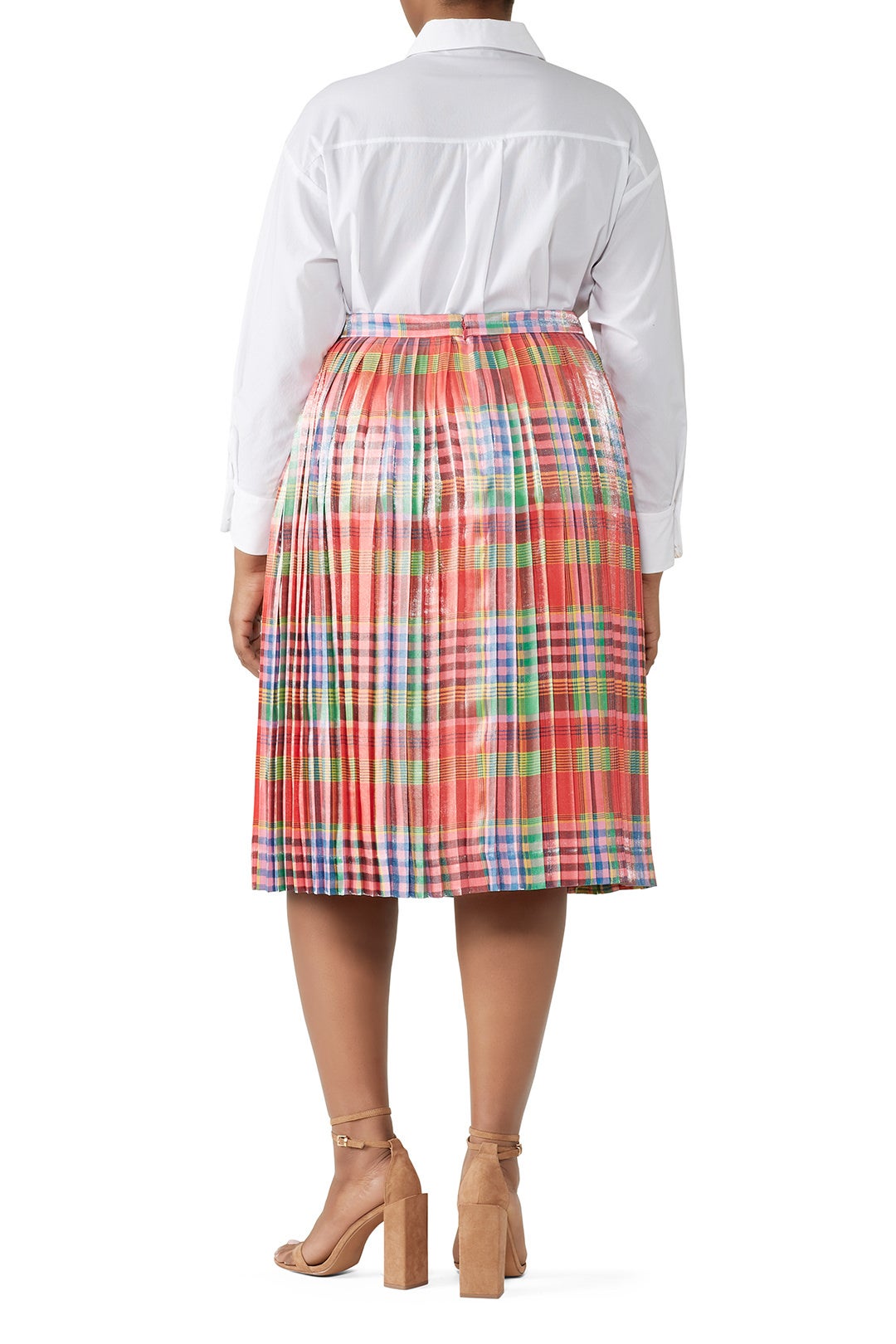 Shimmering Pleated Midi Skirt by J.Crew 5