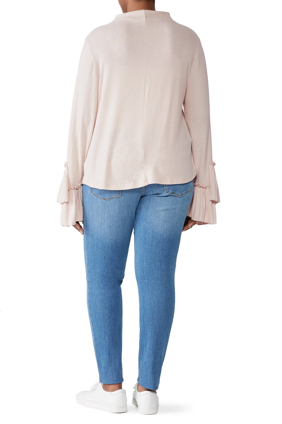 Linda Pleated Cuff Cozy Top by B Collection by Bobeau 4