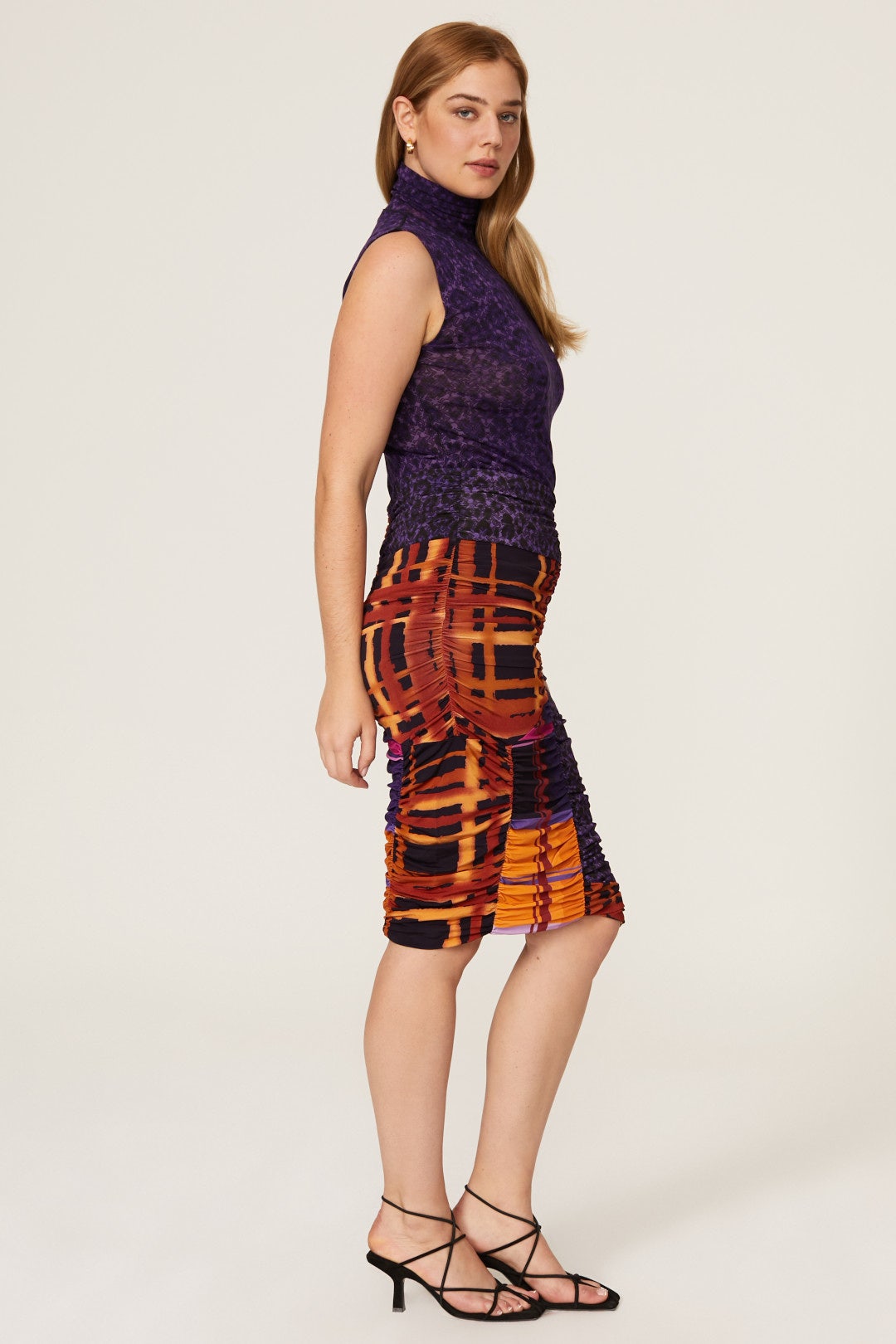 Gonna Corta Patchwork Skirt by Fuzzi 6