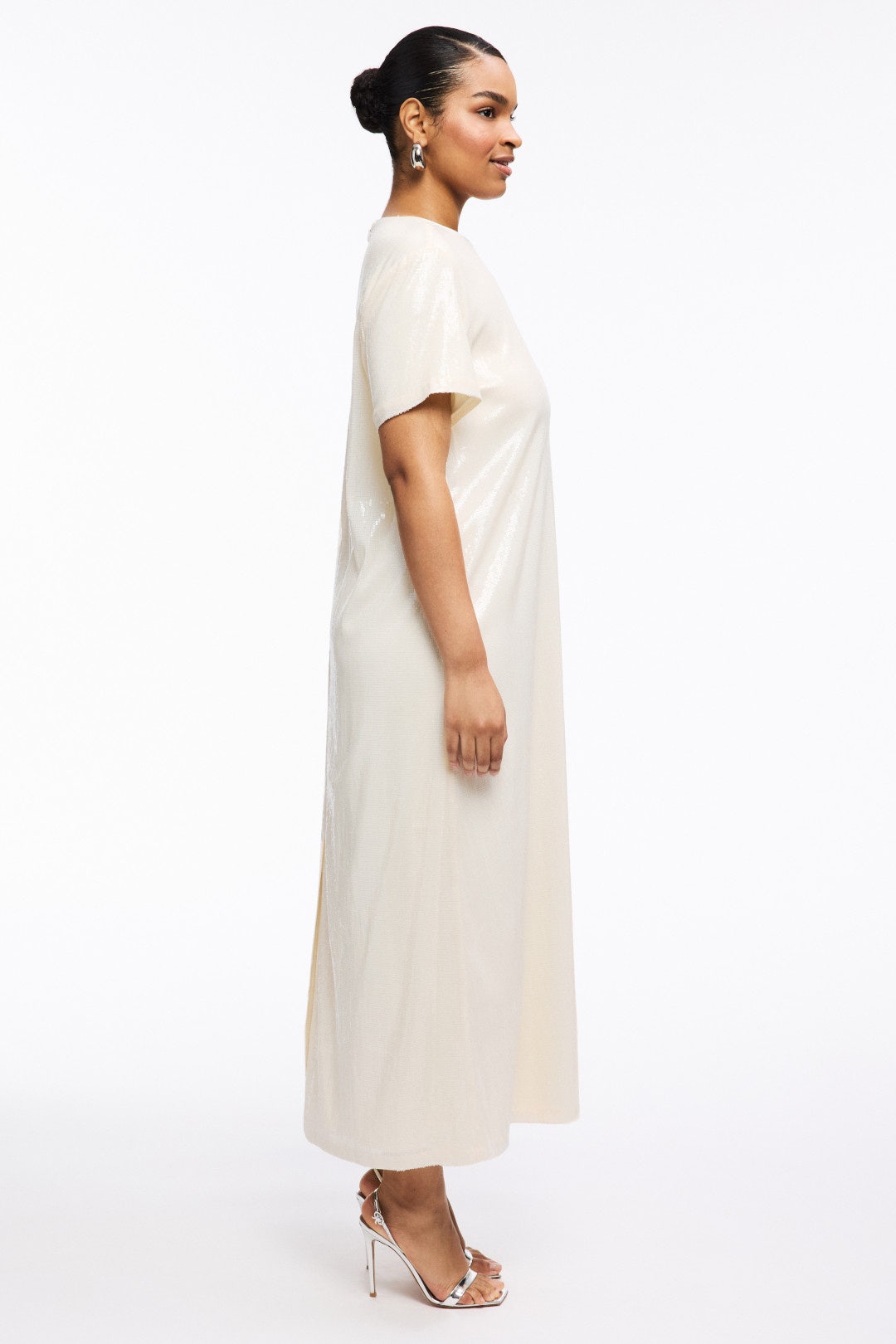 Sequin Short Sleeve Maxi Dress by Rosetta Getty x RTR 6