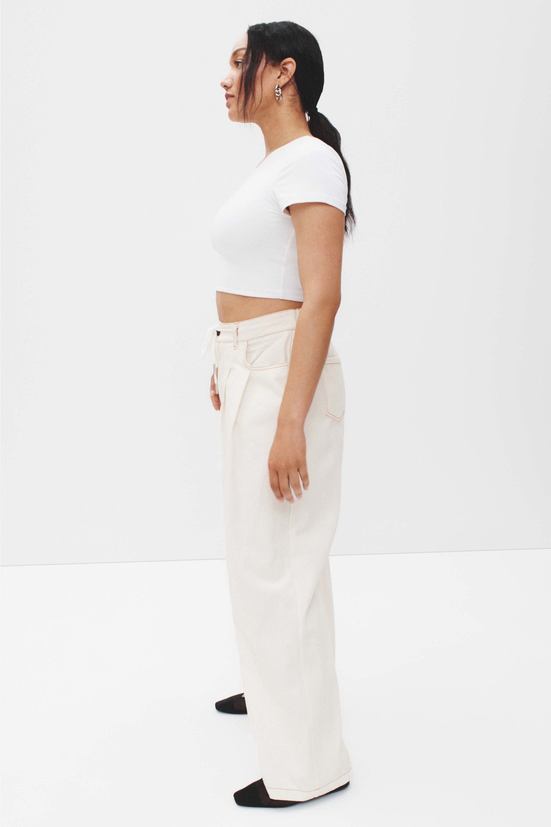 Slouched Tie Up Jeans by Lioness 3