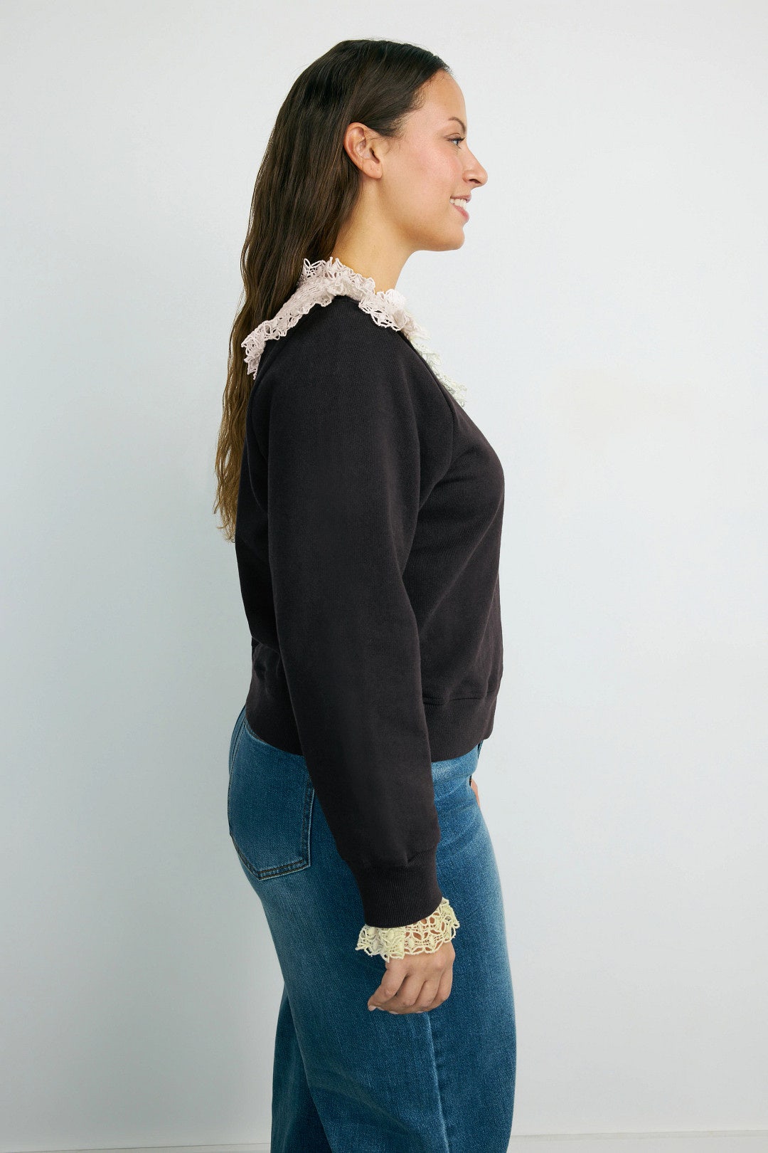 Laced Collared Sweatshirt by Sea NY x RTR 6