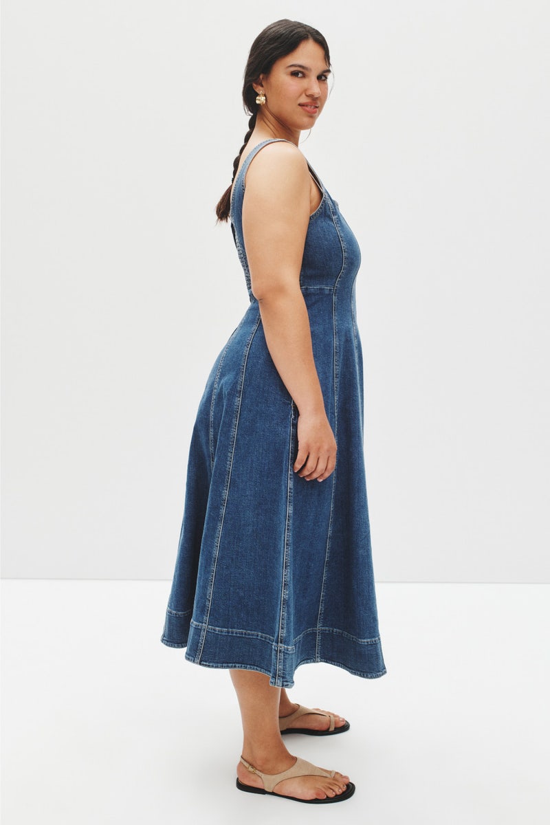 Flare Denim Midi Dress by Madewell - Photo 6