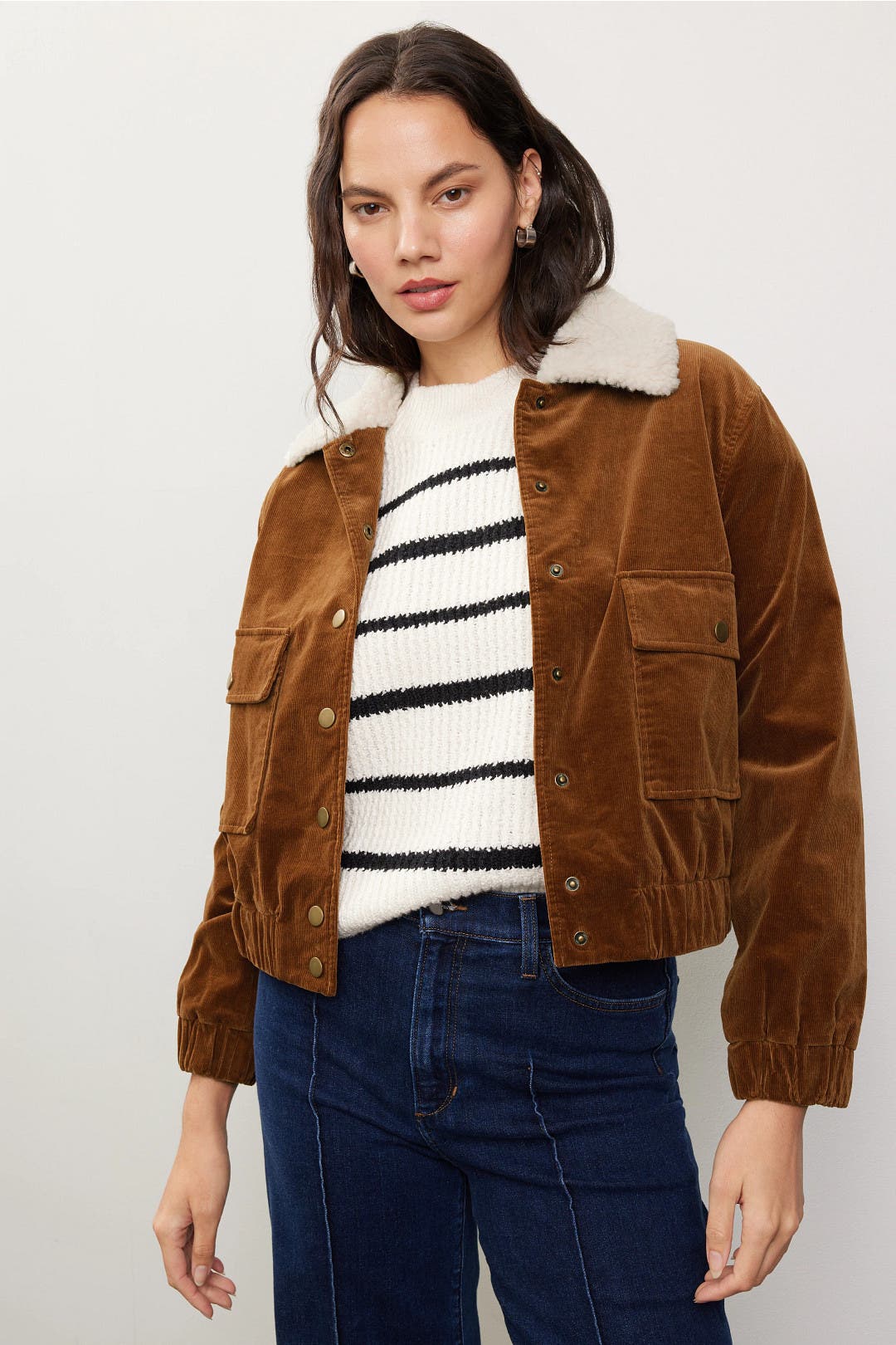 Shearling Collar Jacket by Adam Lippes x RTR | Rent the Runway