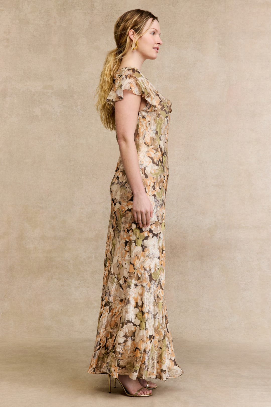 Floral Ruffled Gown by Lauren Ralph Lauren | Rent the Runway