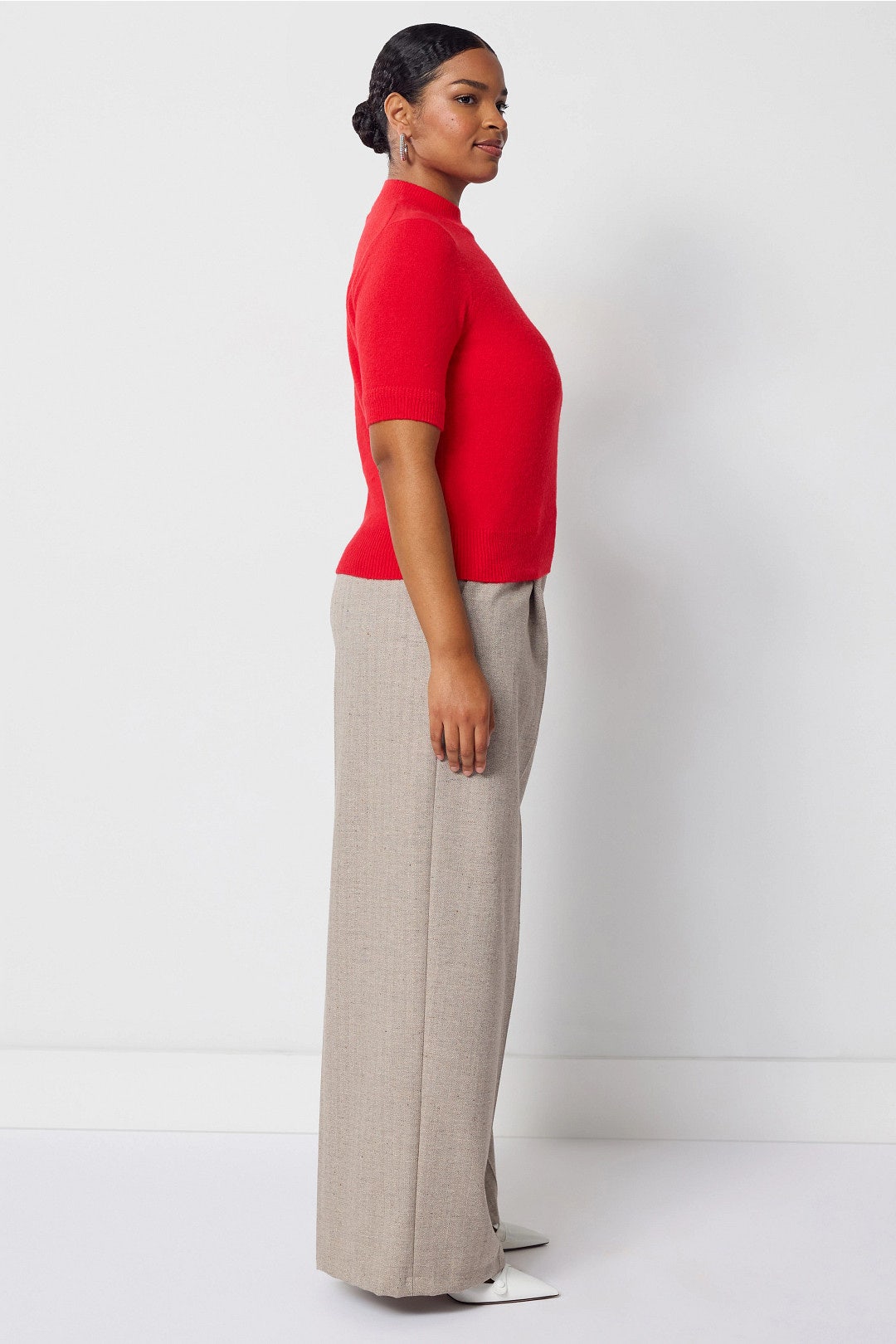 Brushed Knit Quarter Sleeve Sweater by Adam Lippes x RTR 6