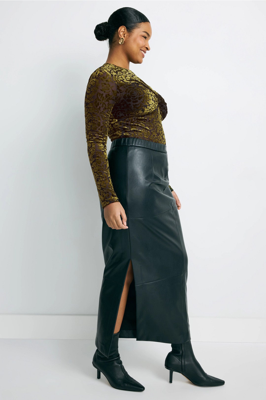 Velvet Burnout Long Sleeve Top by Sea NY x RTR 6