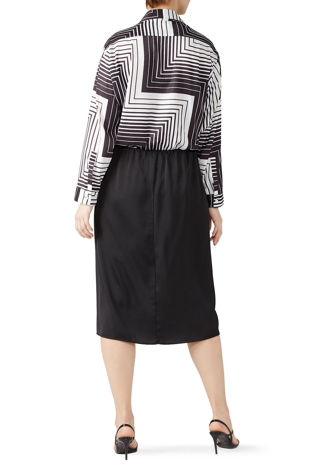 Zig Zag Bow Front Shirtdress by Tome 5