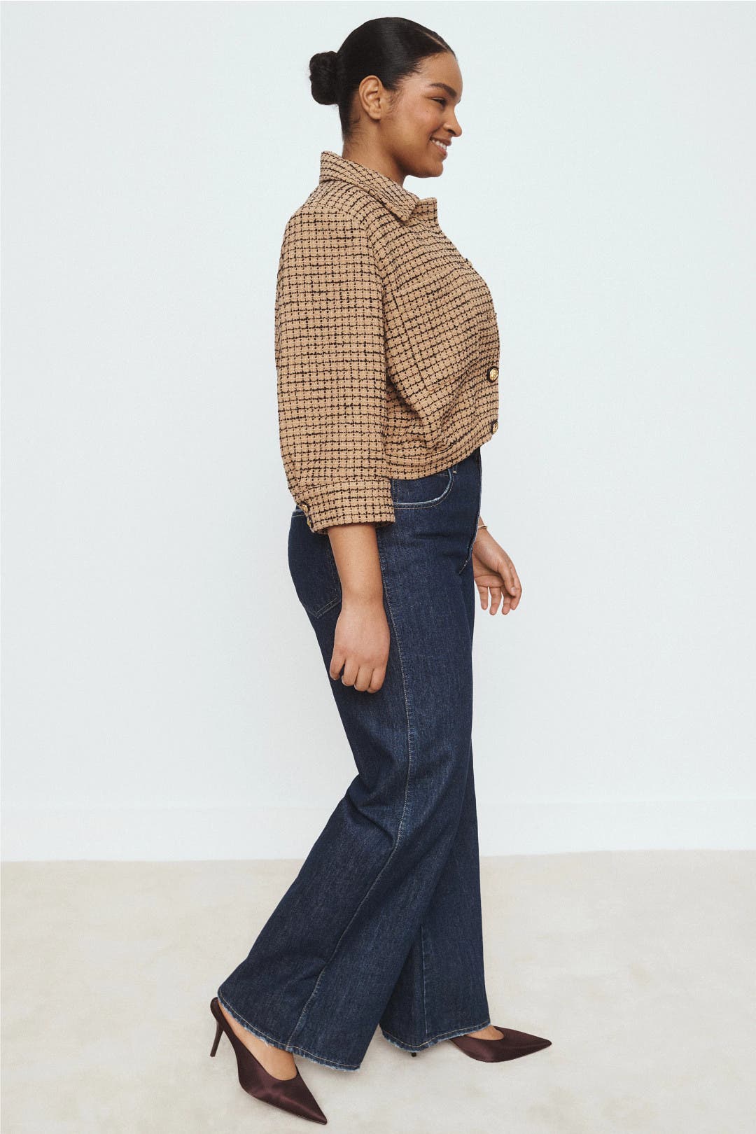 Jia Tweed Collared Jacket by L'agence | Rent the Runway