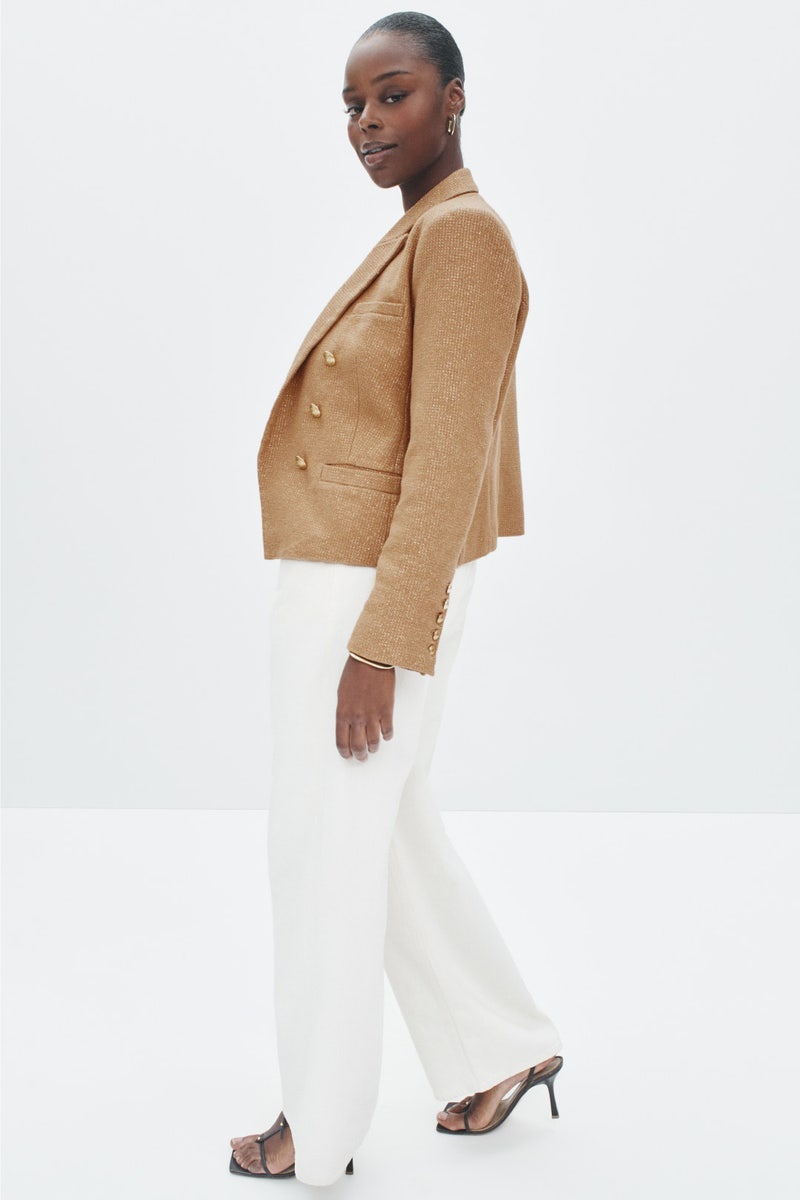 Brooke Double Breasted Crop Blazer by L'agence - Photo 6