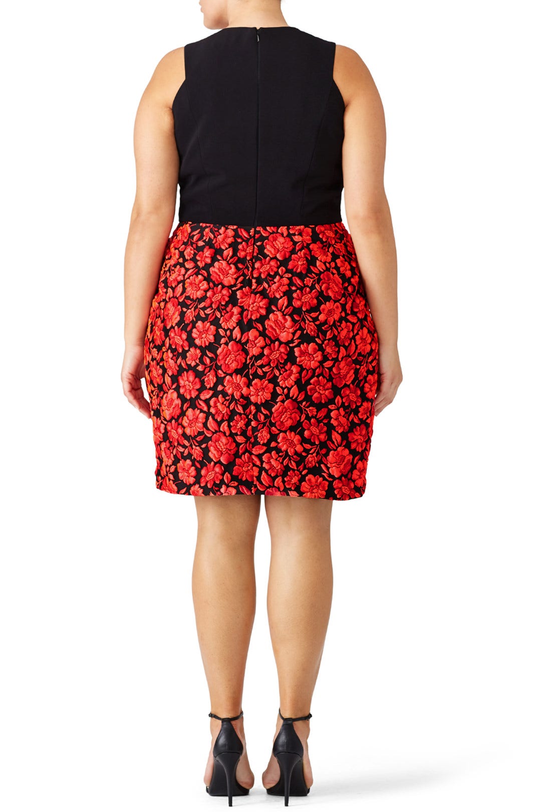 Geranium Floral Dress by Carmen Marc Valvo 4