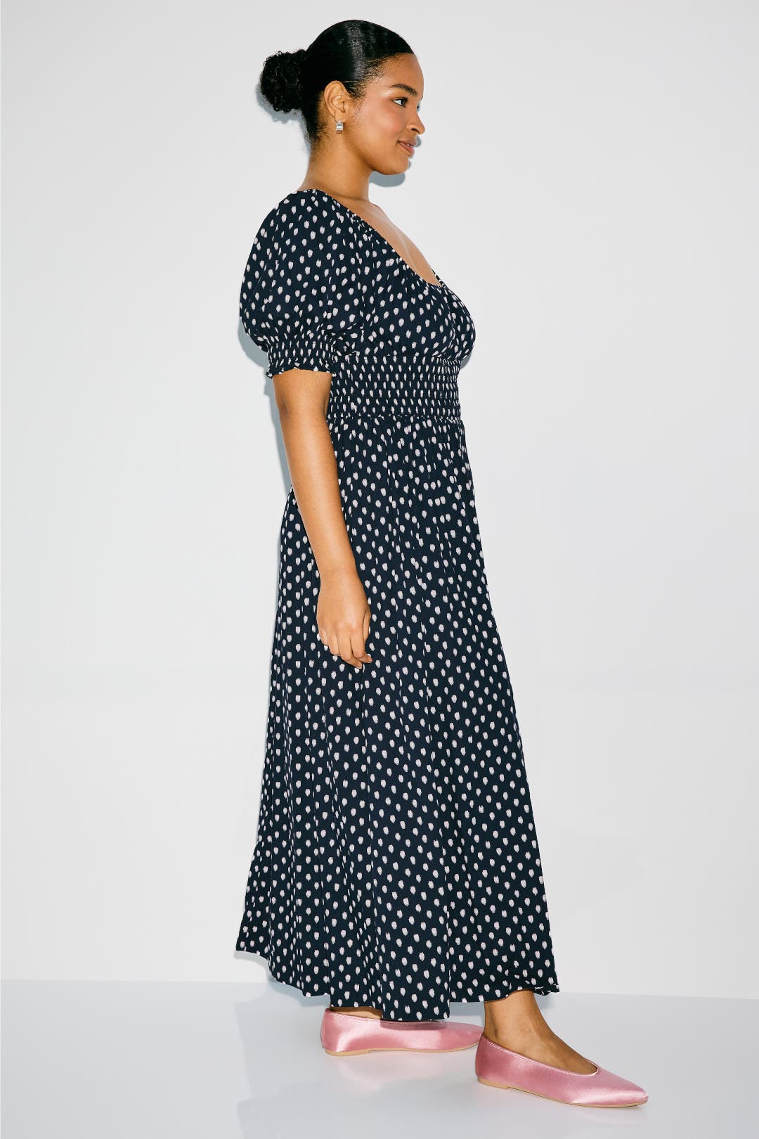 shibori tie back tiered cotton midi dress madewell NWT Madewell Blue Shibori Print Tie Back Flutter Sleeve Tiered Midi Dress Size 2