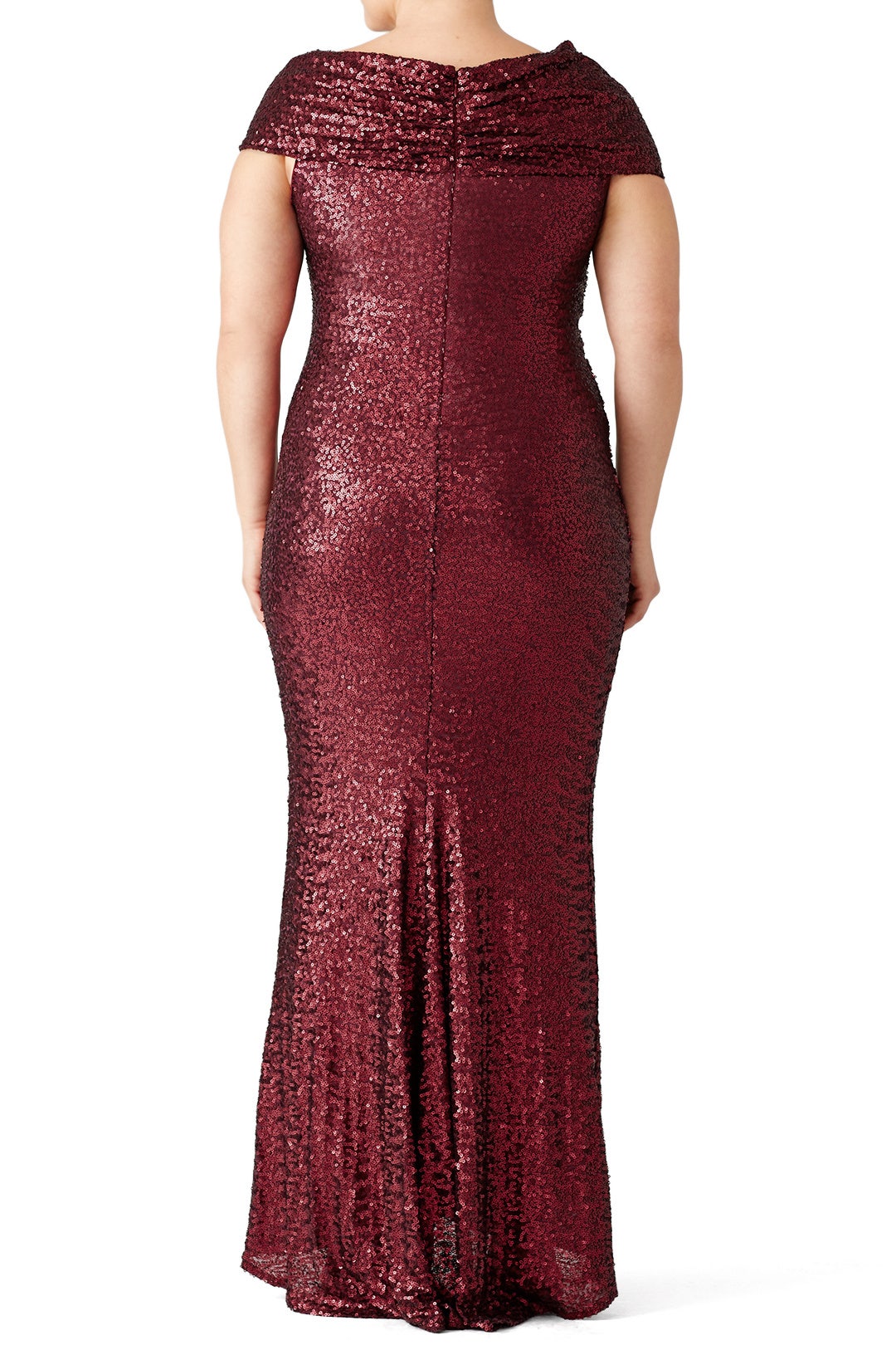 Bordeaux Samantha Gown by Badgley Mischka 5