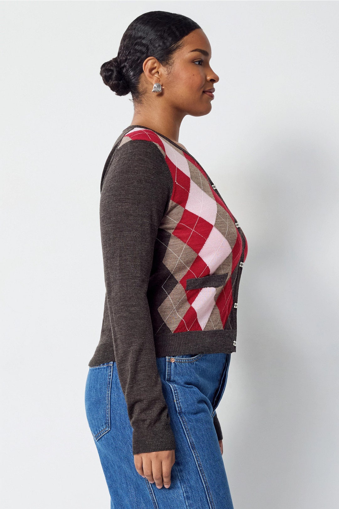 Argyle Cardigan by GANNI 6