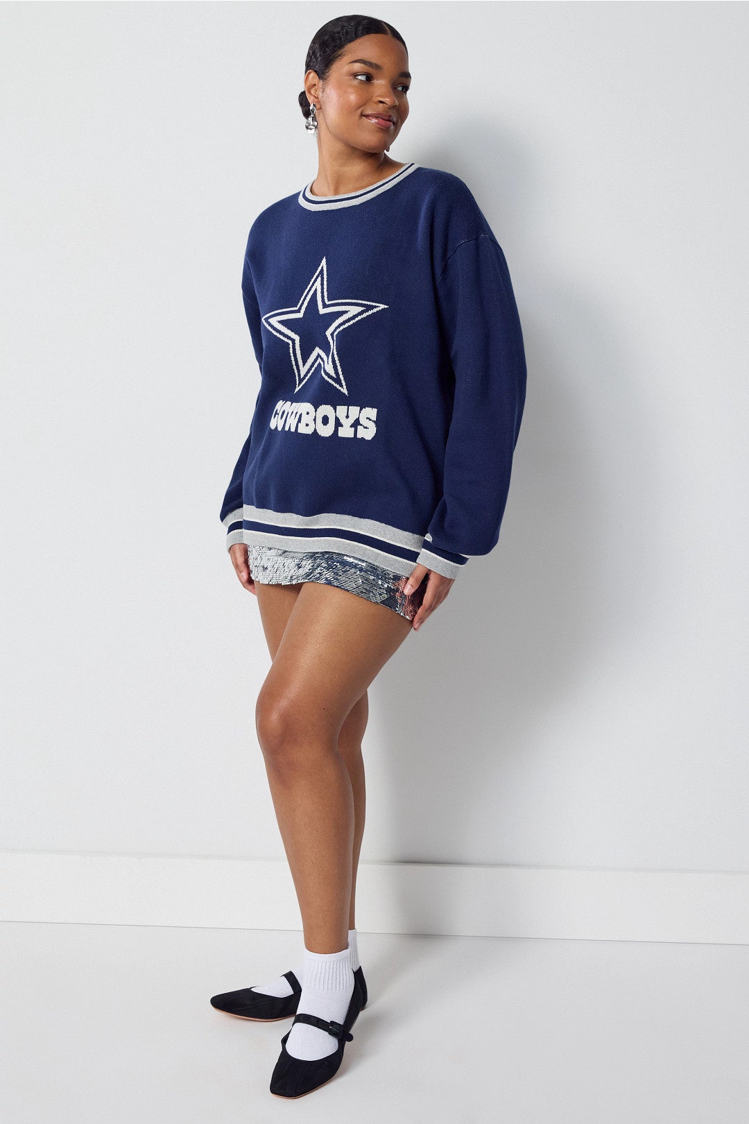 Cowboys Crew Neck Sweater by Terez 6