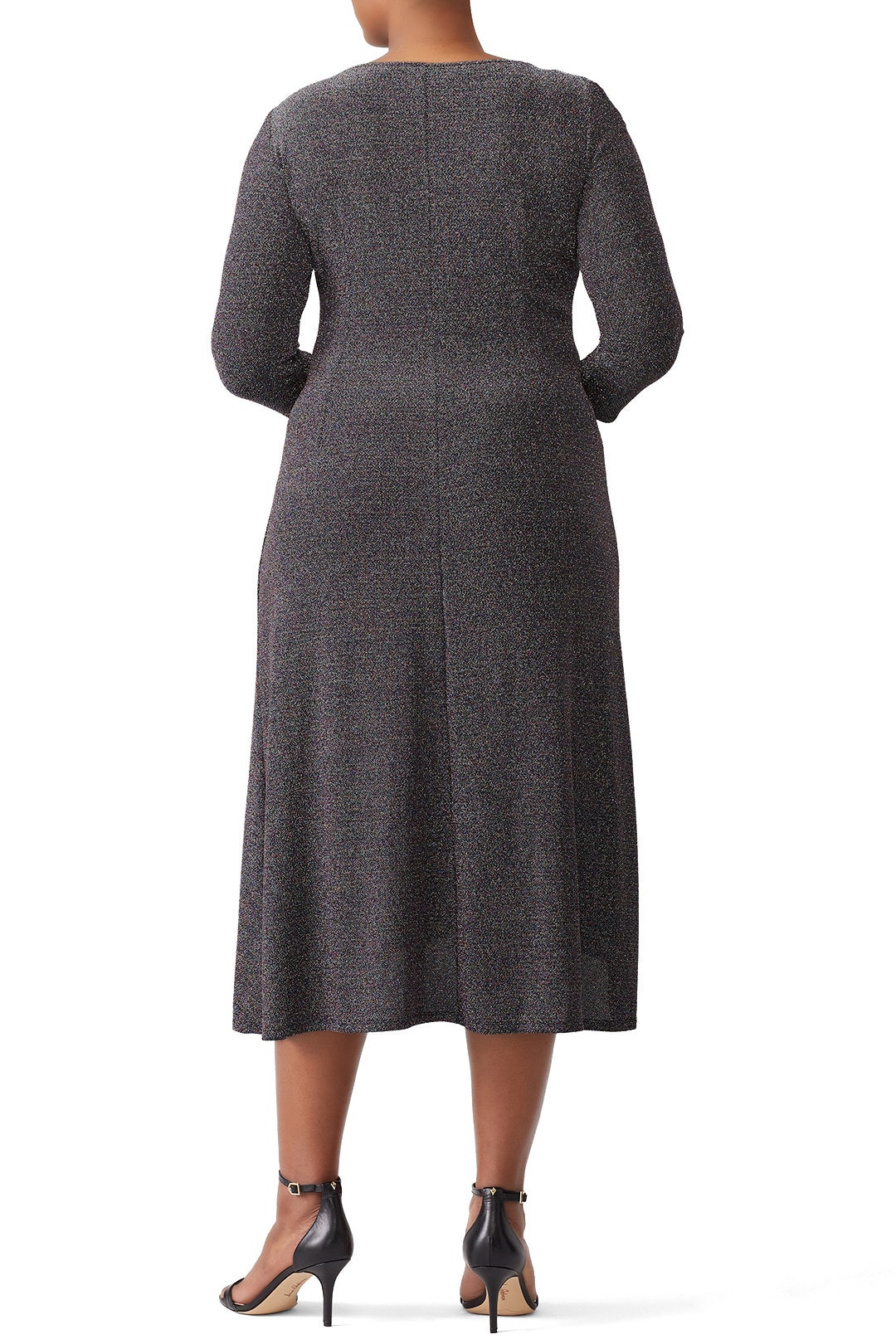 Metallic Knit Midi Dress by Donna Morgan 4