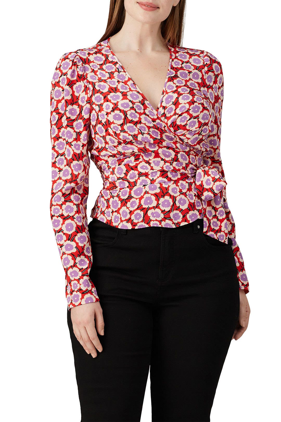 Alexia Wrap Top by Diane von Furstenberg 6