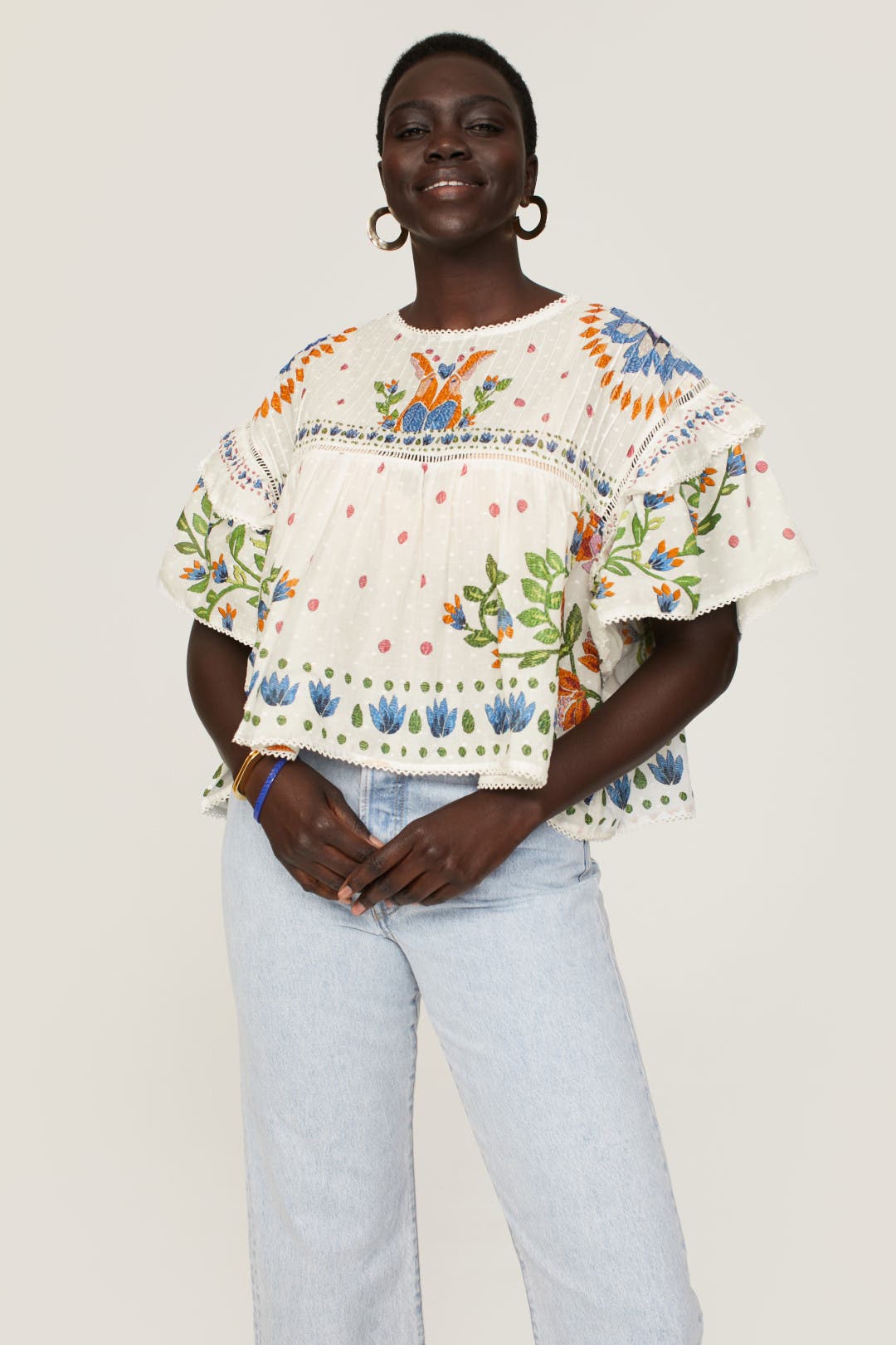 Summer Garden Blouse by FARM Rio | Rent the Runway