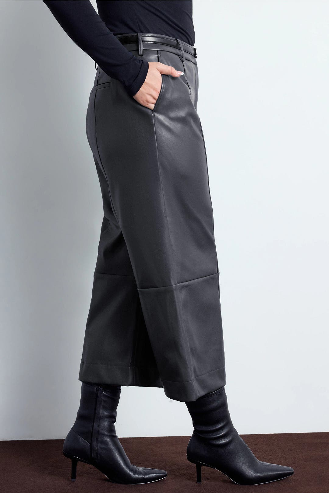 Faux Leather Cropped Pants by Jason Wu x RTR | Rent the Runway
