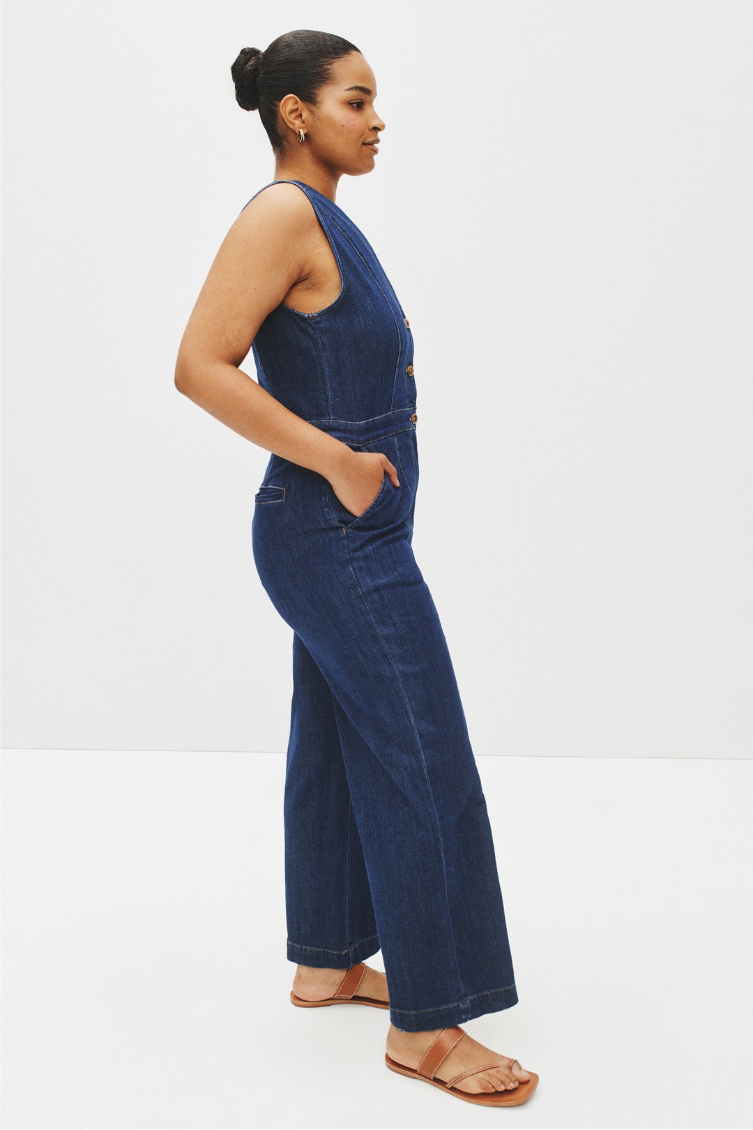 Denim Giselle Jumpsuit by FAHERTY BRAND 3
