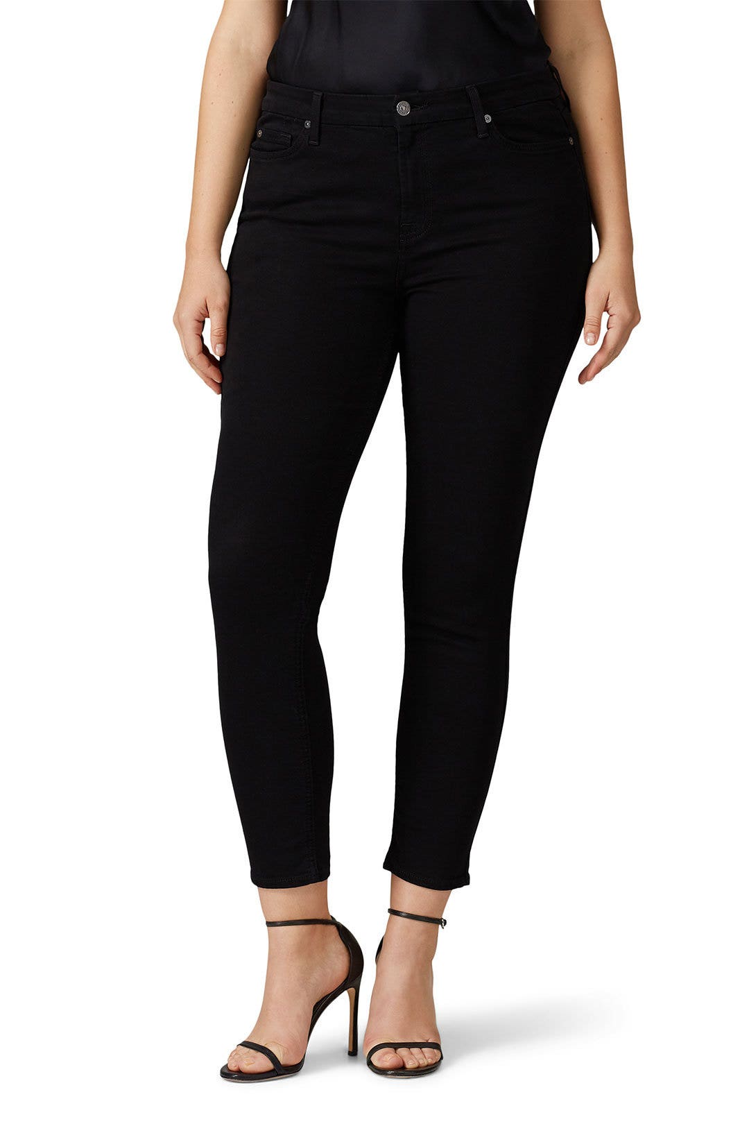 Black Ankle Skinny Jeans by 7 For All Mankind 5