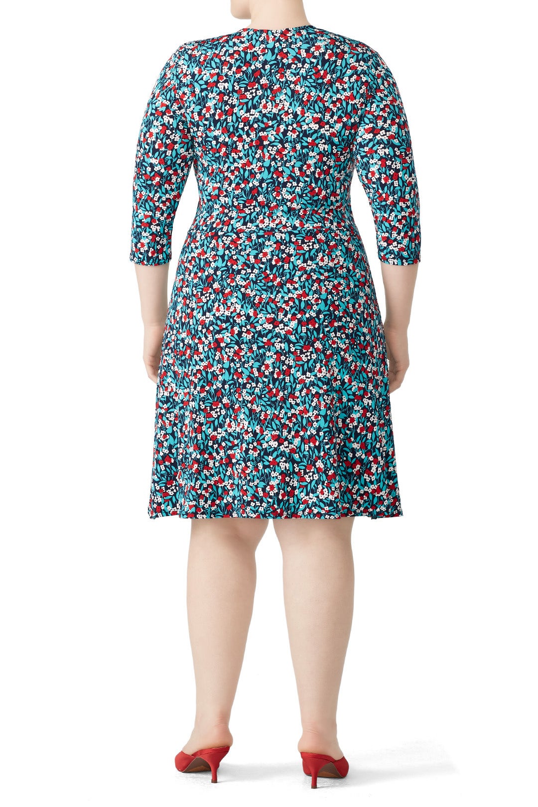 Calico Perfect Faux Wrap Dress by Leota 5