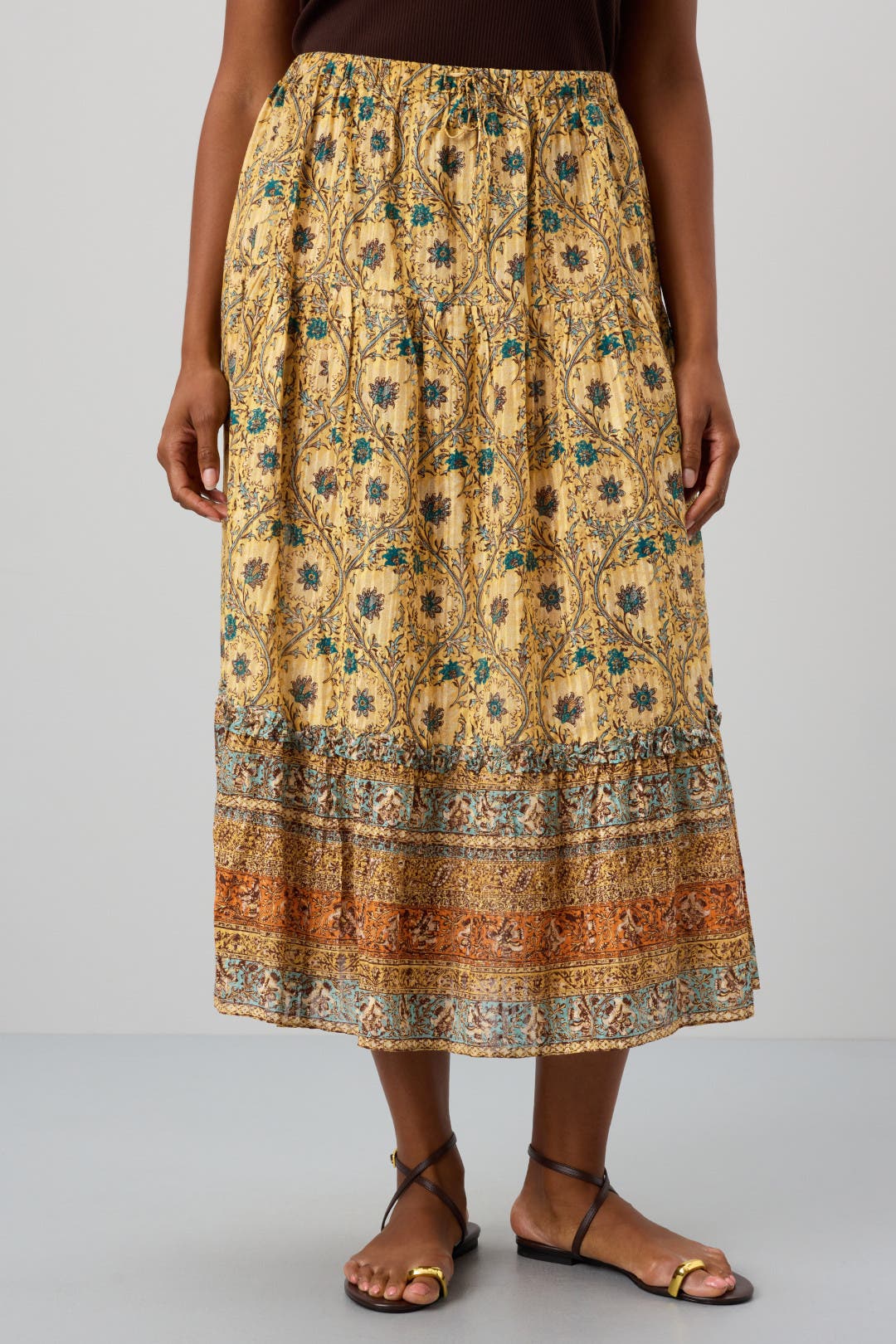 【Ulla Johnson】 Paigeプリントコットンブレンドミディスカート Paige Skirt by Ulla Johnson | Rent the Runway