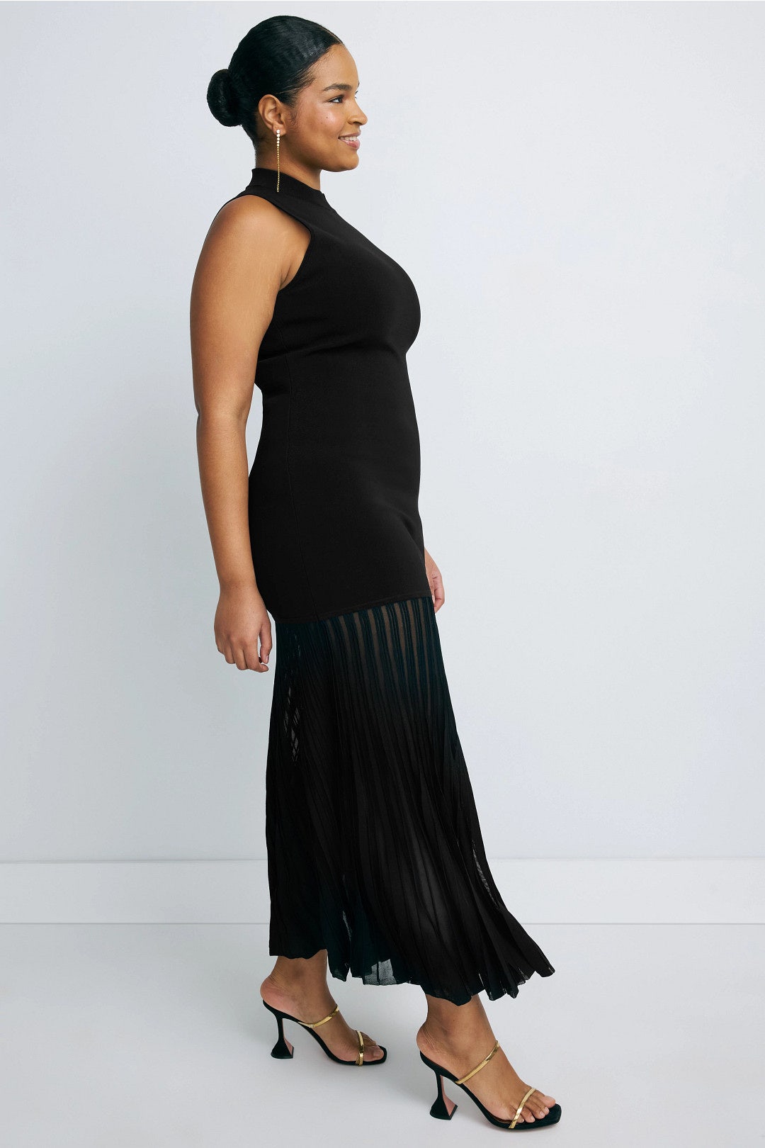 Mock Neck Sheer Maxi Dress by MICHAEL KORS 6