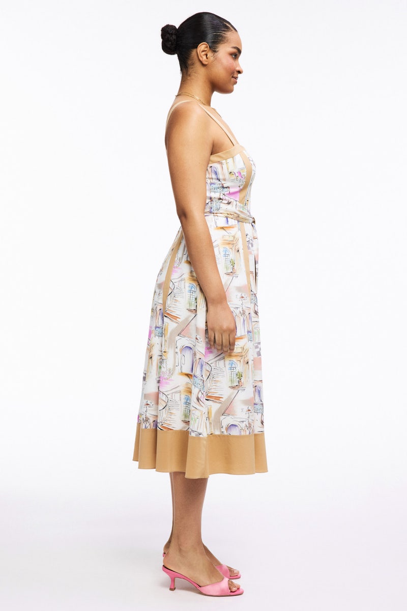 Watercolor Midi Dress by Badgley Mischka - Photo 6