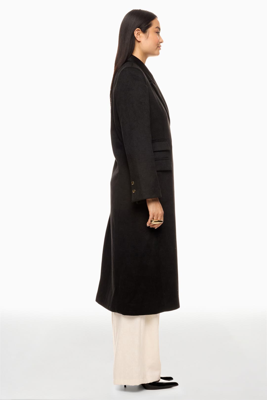 Fitted Long Wool Coat by Eudon Choi x RTR | Rent the Runway