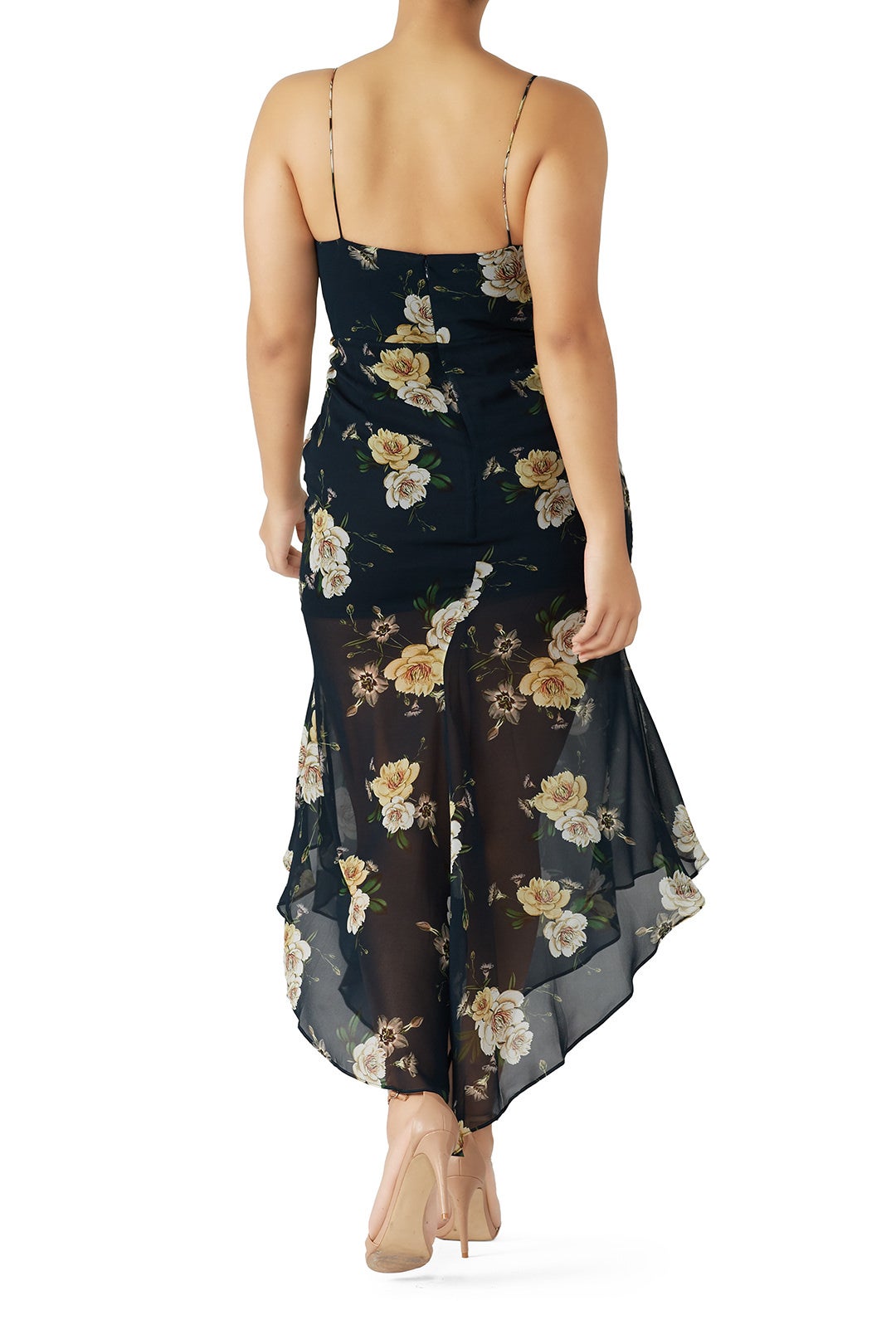 Navy Floral Drawstring Dress by Nicholas 5