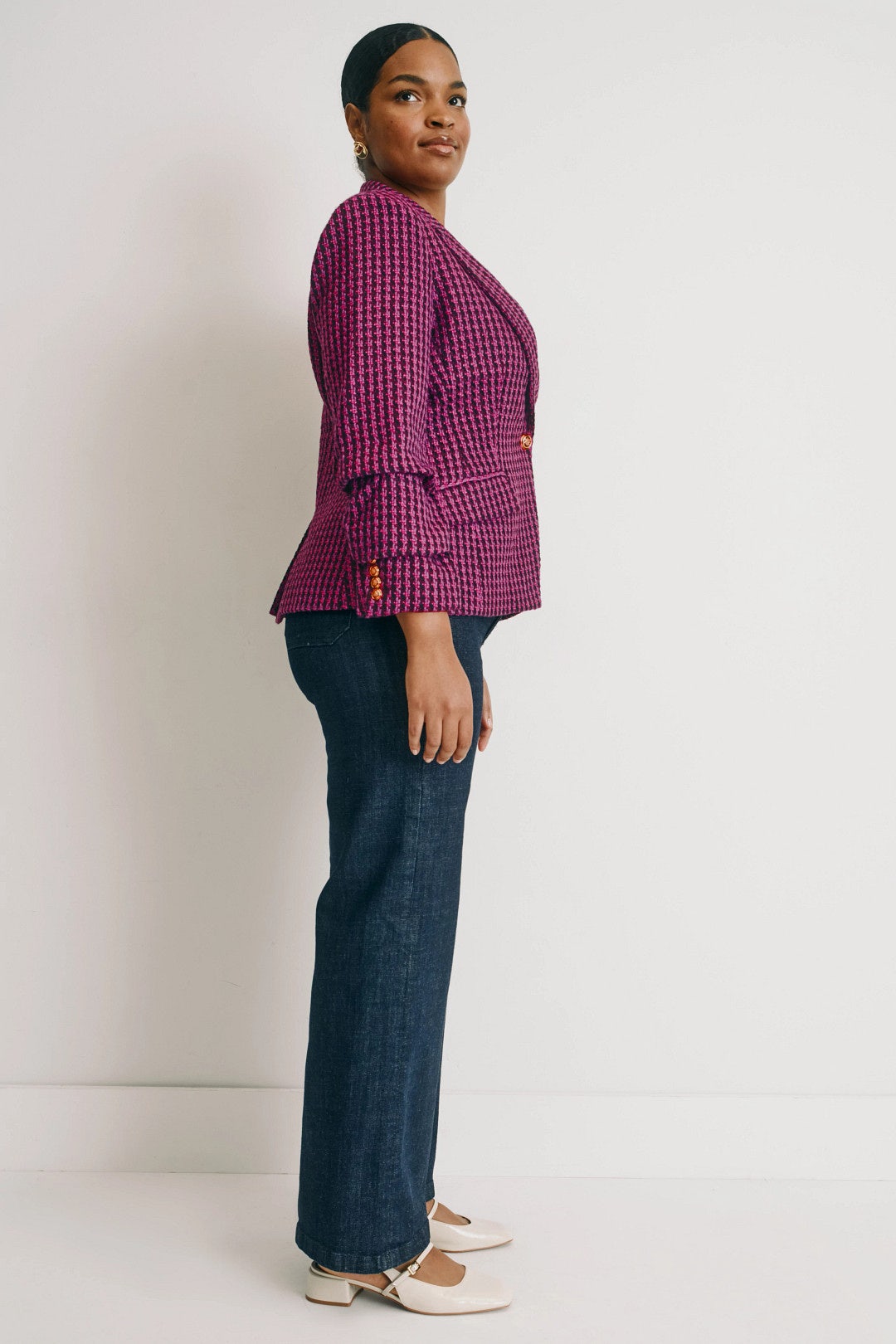 Collared Tweed Blazer by Derek Lam 10 Crosby x RTR 6