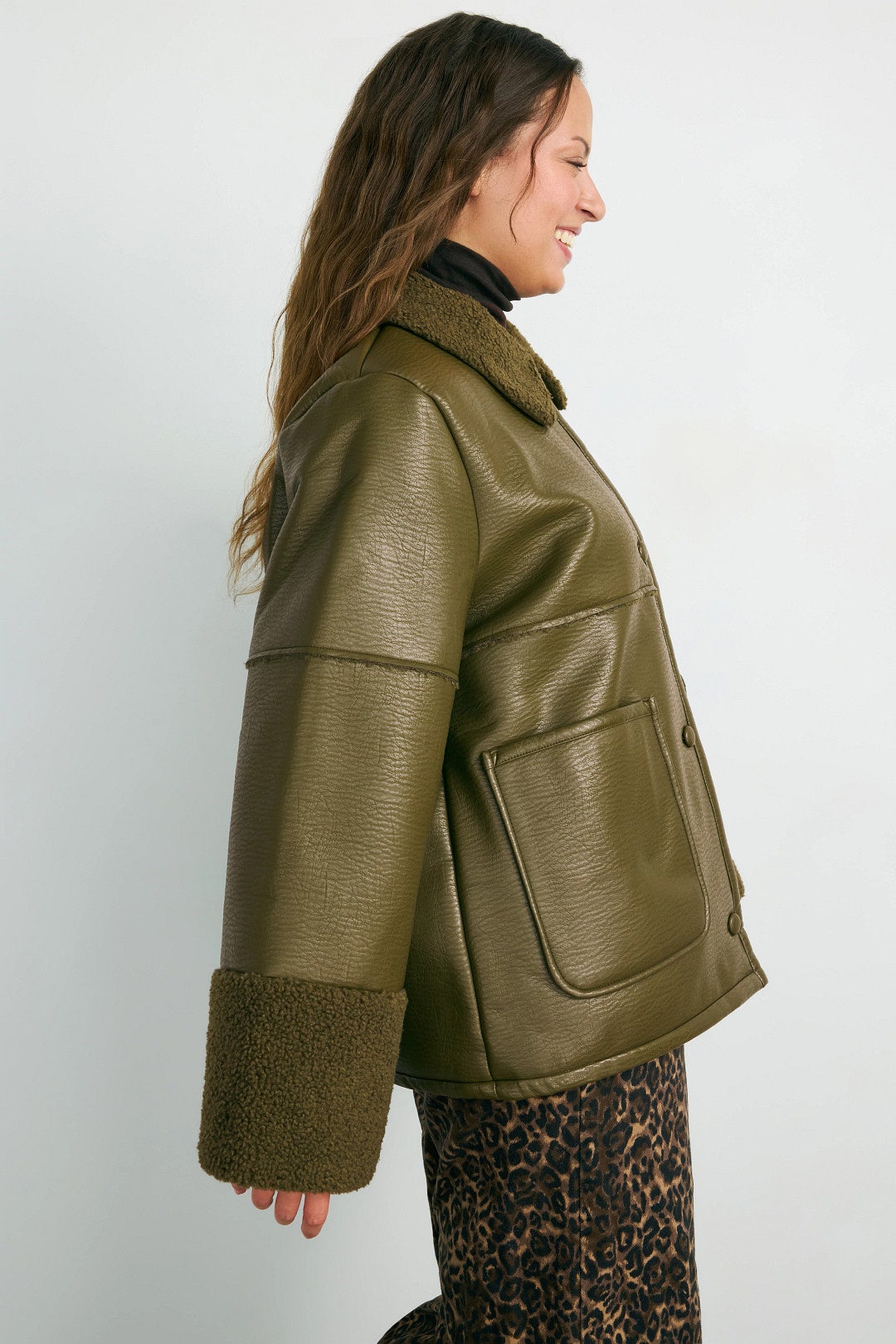 Birdie Shearling Jacket by Baum und Pferdgarten 6