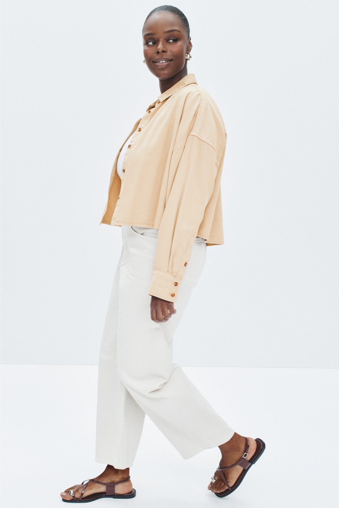 Cropped Ex-Boyfriend Shirt by Favorite Daughter 6