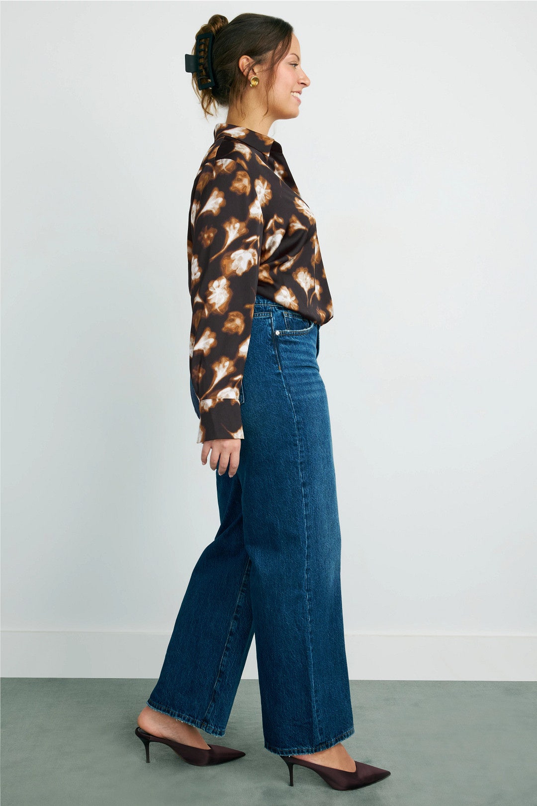 Golden Ginko Popover Shirt by NIC + ZOE 6