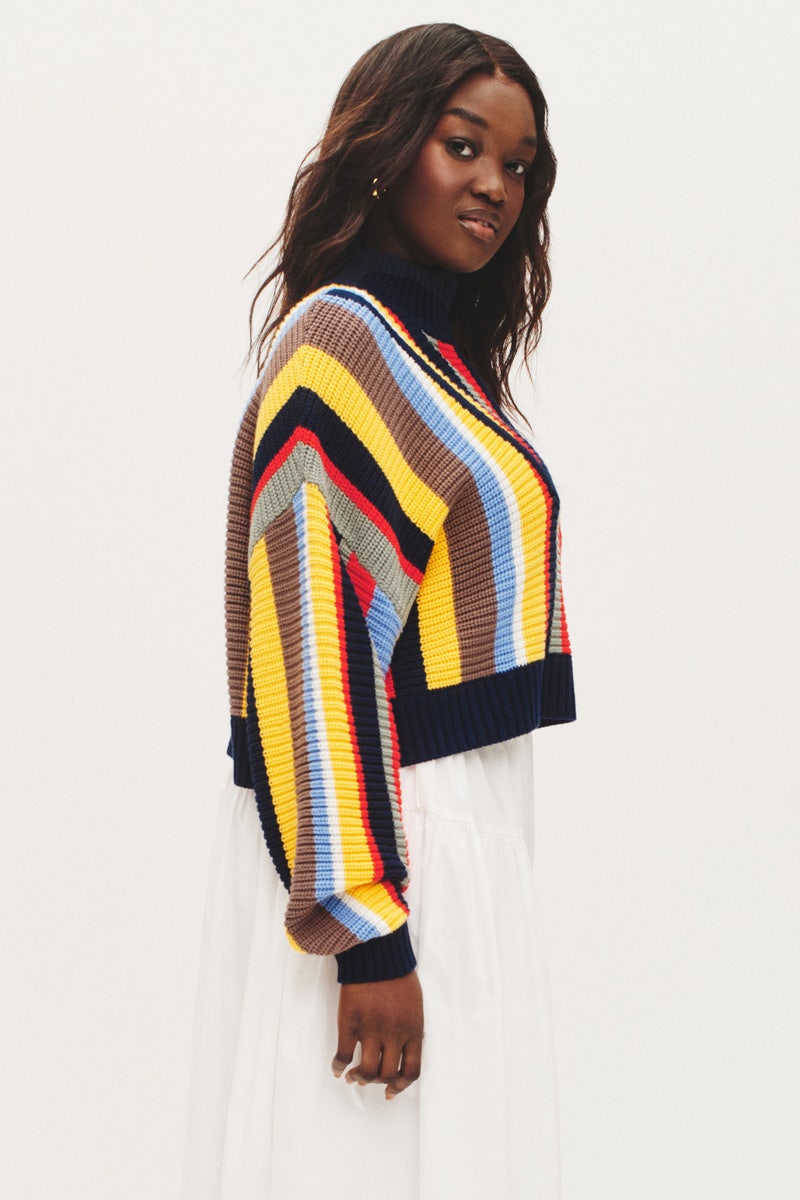 Striped Hampton Sweater by Staud - Photo 6