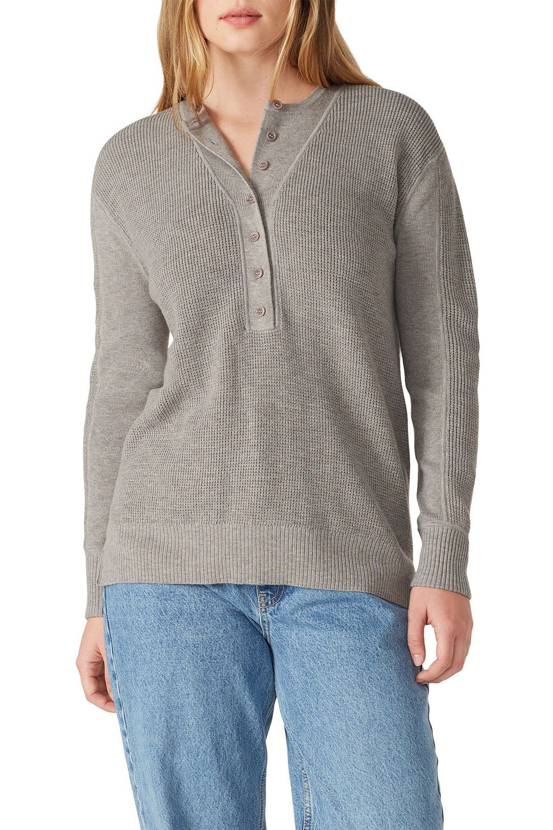 Grey Henley Sweater by Thakoon x RTR 6