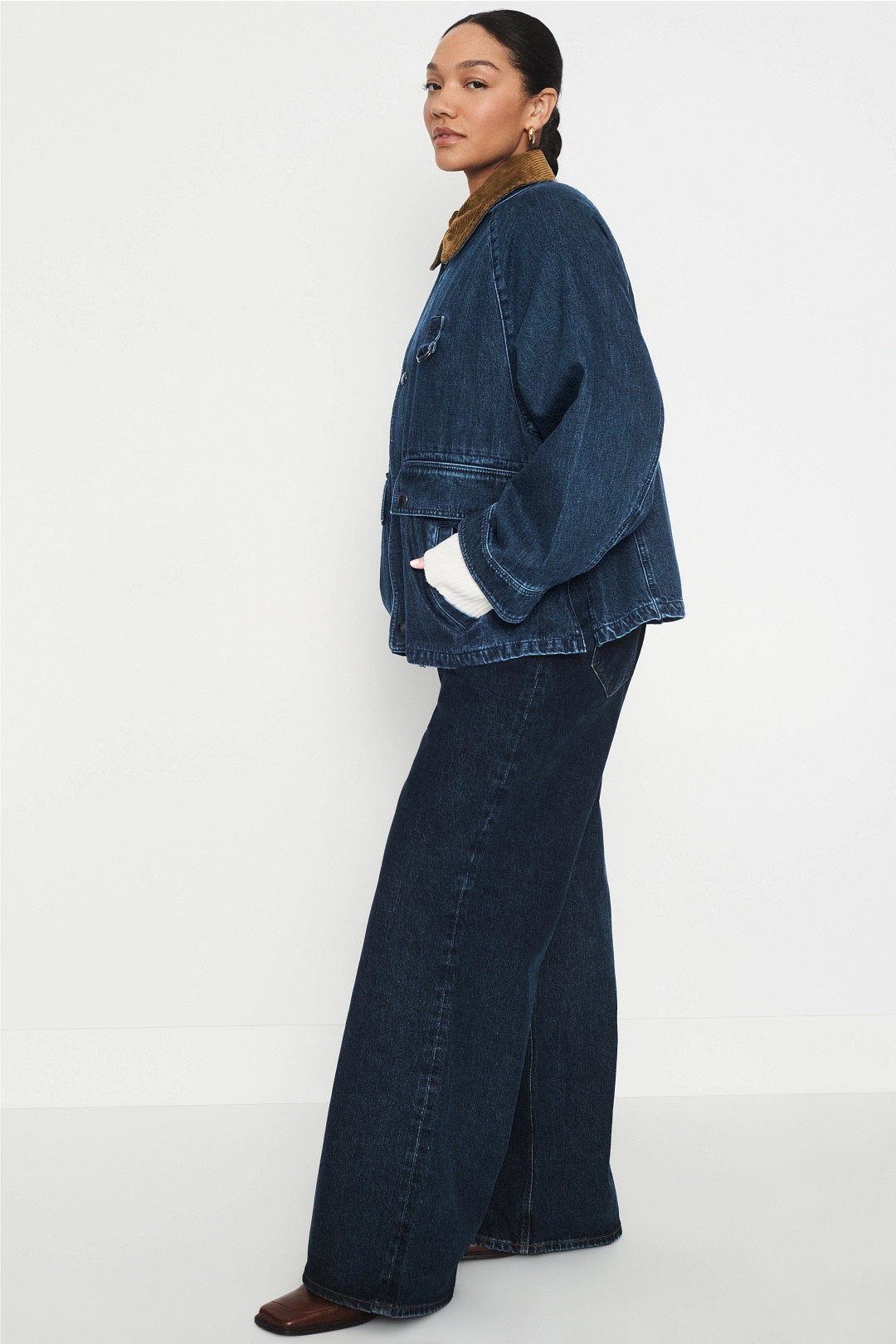 3X1 Rigid Denim Woven Field Jacket by Polo Ralph Lauren 6