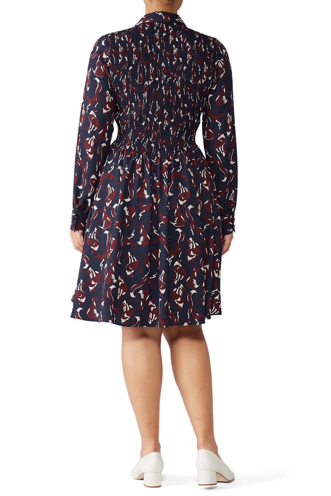 Foxes Smocked Dress by kate spade new york 5