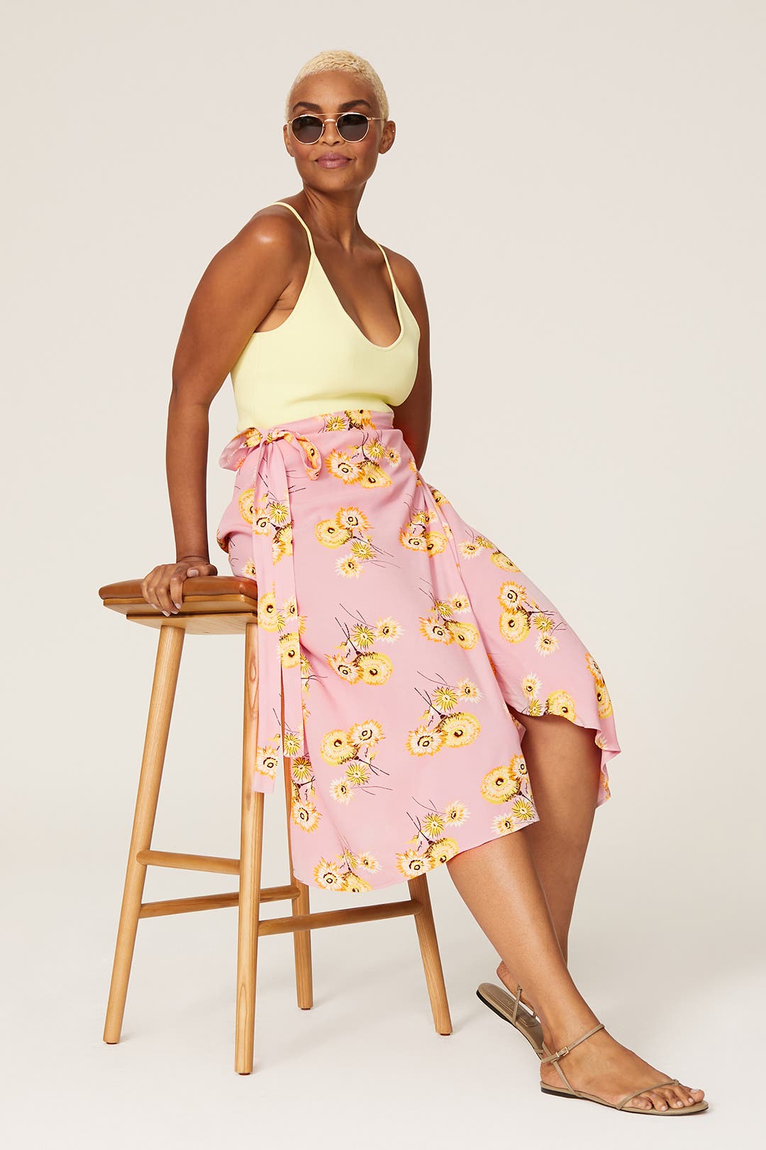 Twiggy Floral Midi Wrap Skirt by Madewell | Rent the Runway